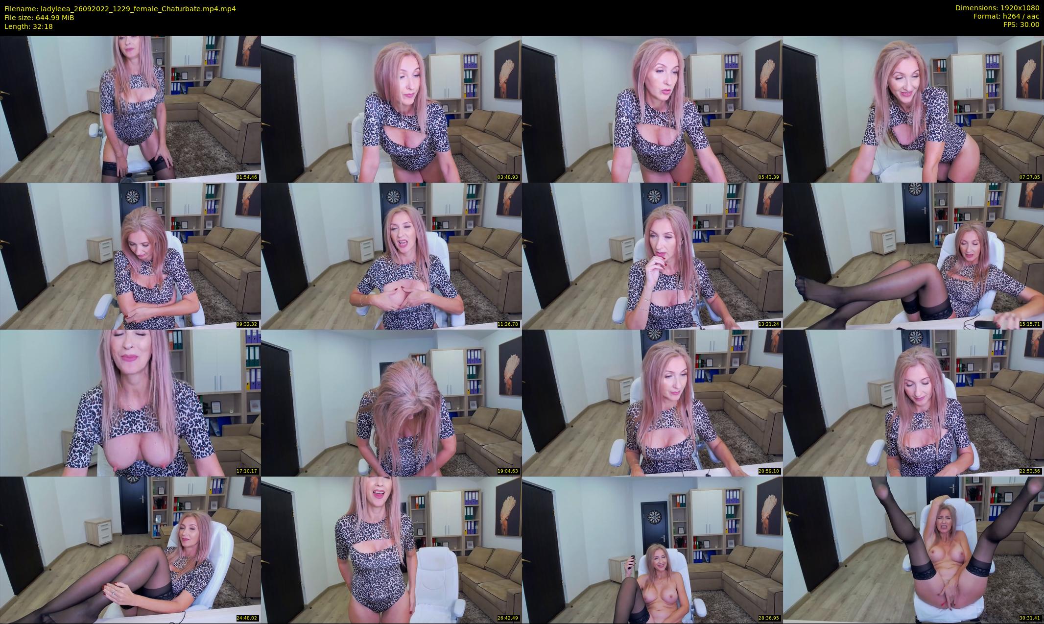 ladyleea — 33 minute Chaturbate female cam show recording, 1080p, Sep 26, 2022