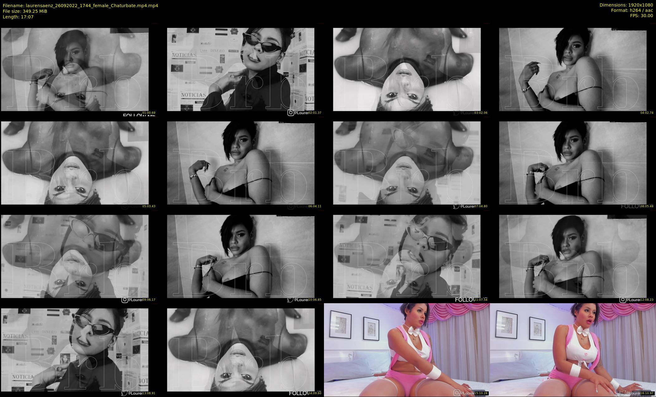 laurensaenz — 18 minute Chaturbate female cam show recording, 1080p, Sep 26, 2022