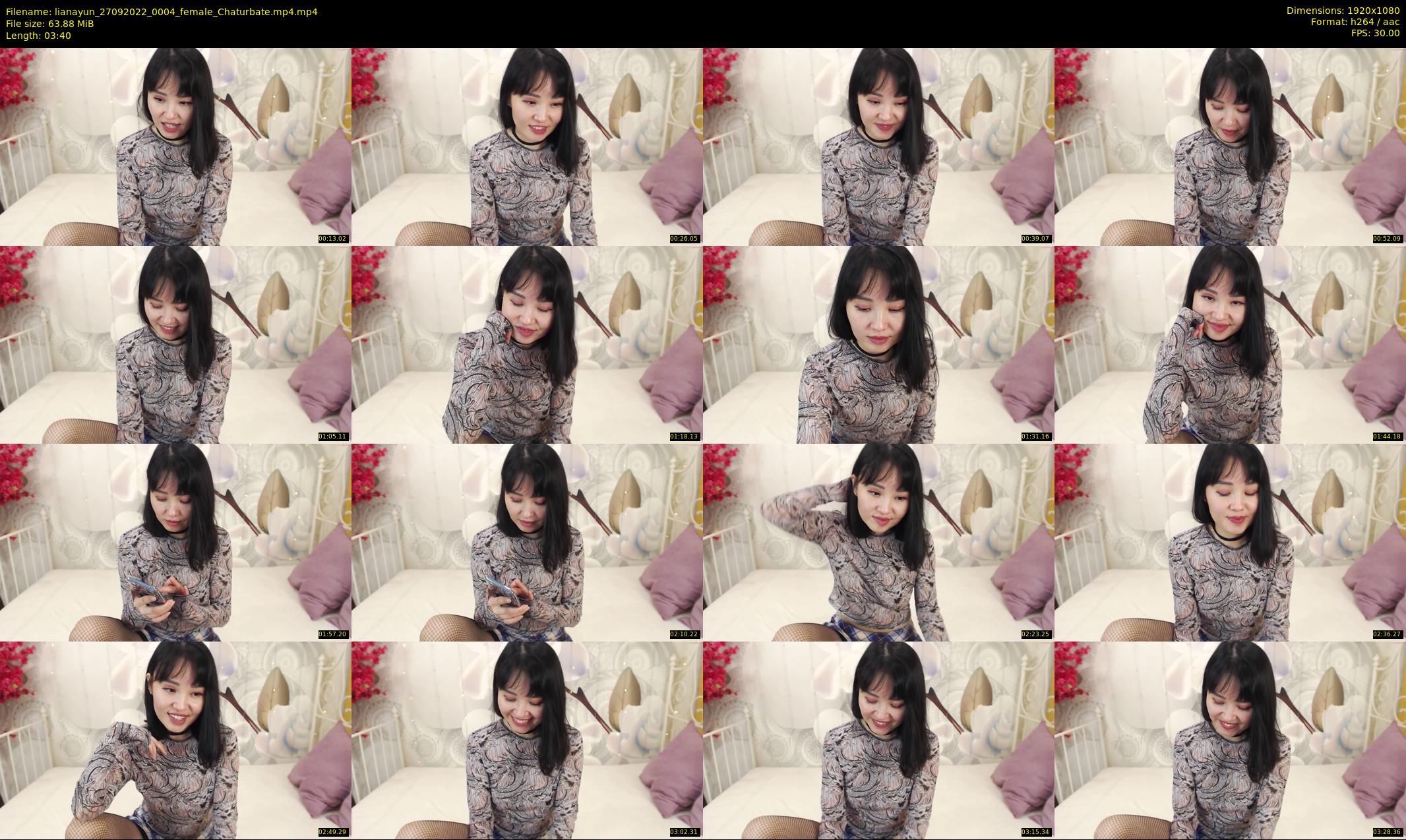 lianayun — 4 minute Chaturbate female cam show recording, 1080p, Sep 27, 2022