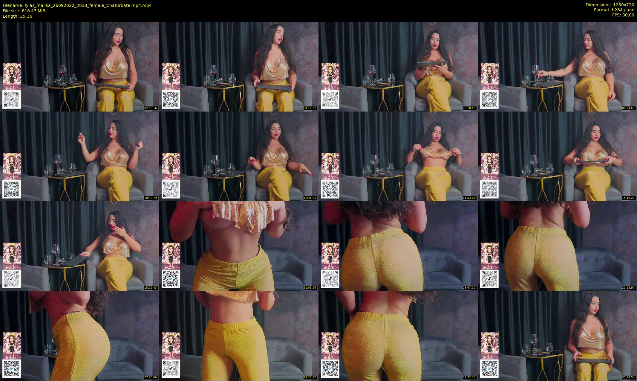 lylas_malika — 36 minute Chaturbate female cam show recording, 720p, Sep 26, 2022