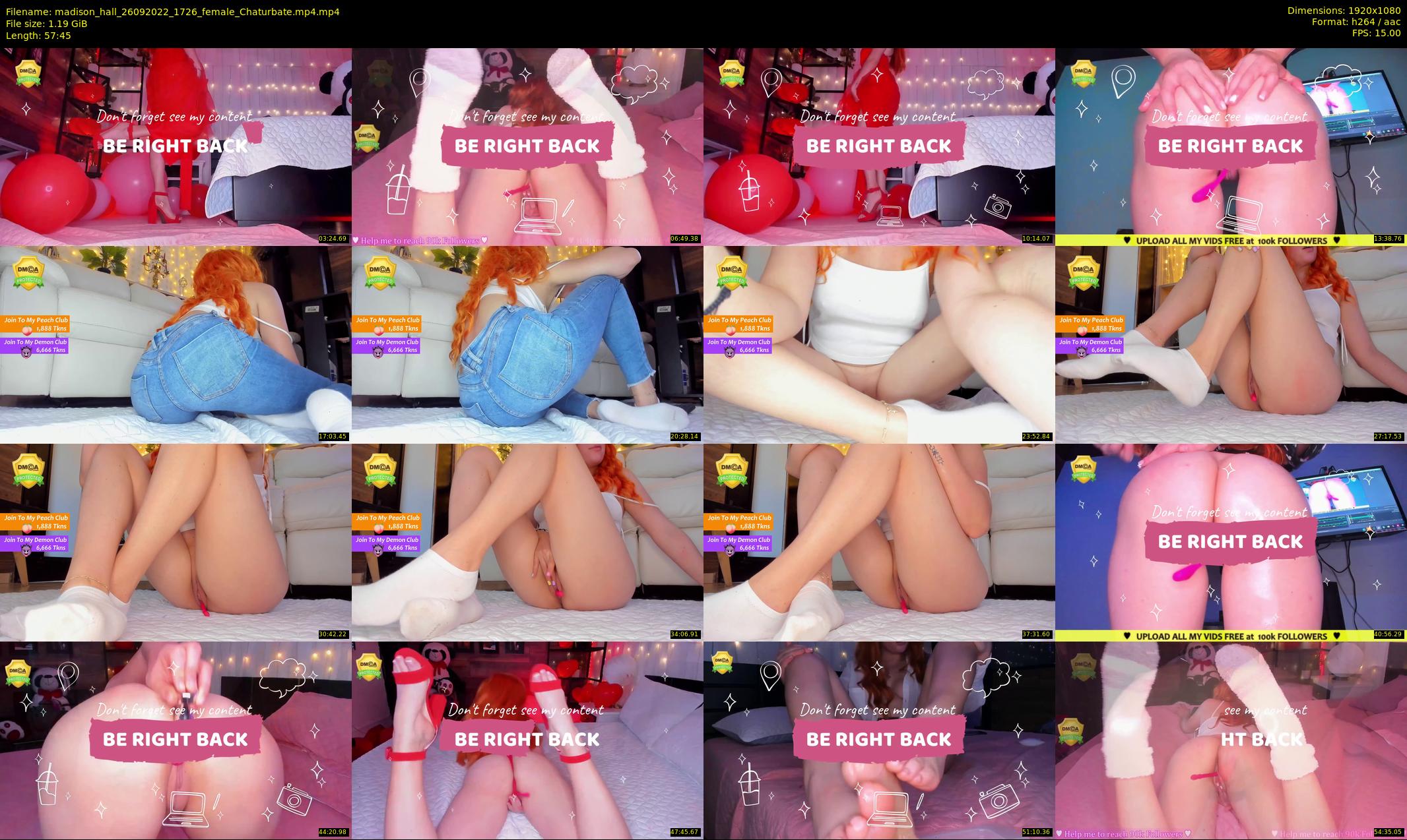 madison_hall — 58 minute Chaturbate female cam show recording, 1080p, Sep 26, 2022