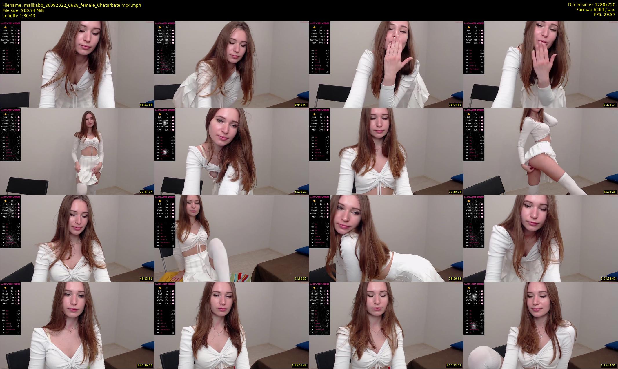 malikabb — 91 minute Chaturbate female cam show recording, 720p, Sep 26, 2022