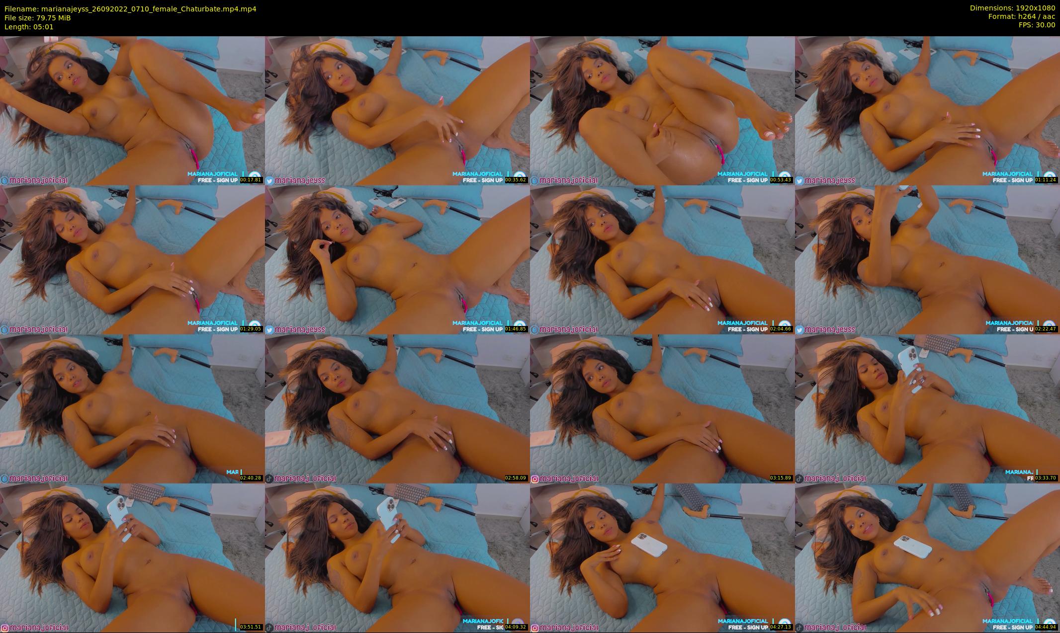 marianajeyss — 6 minute Chaturbate female cam show recording, 1080p, Sep 26, 2022