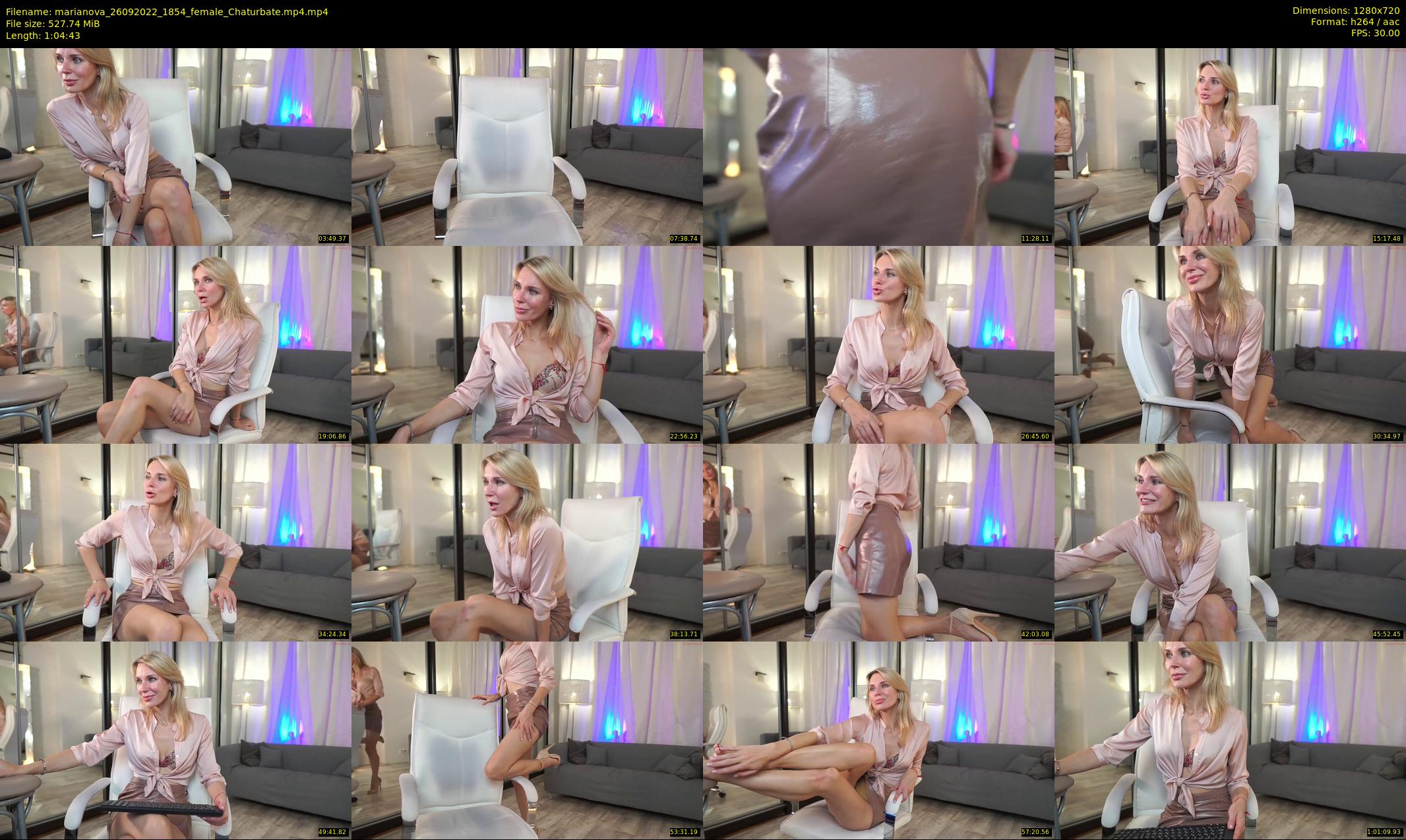 marianova — 65 minute Chaturbate female cam show recording, 720p, Sep 26, 2022