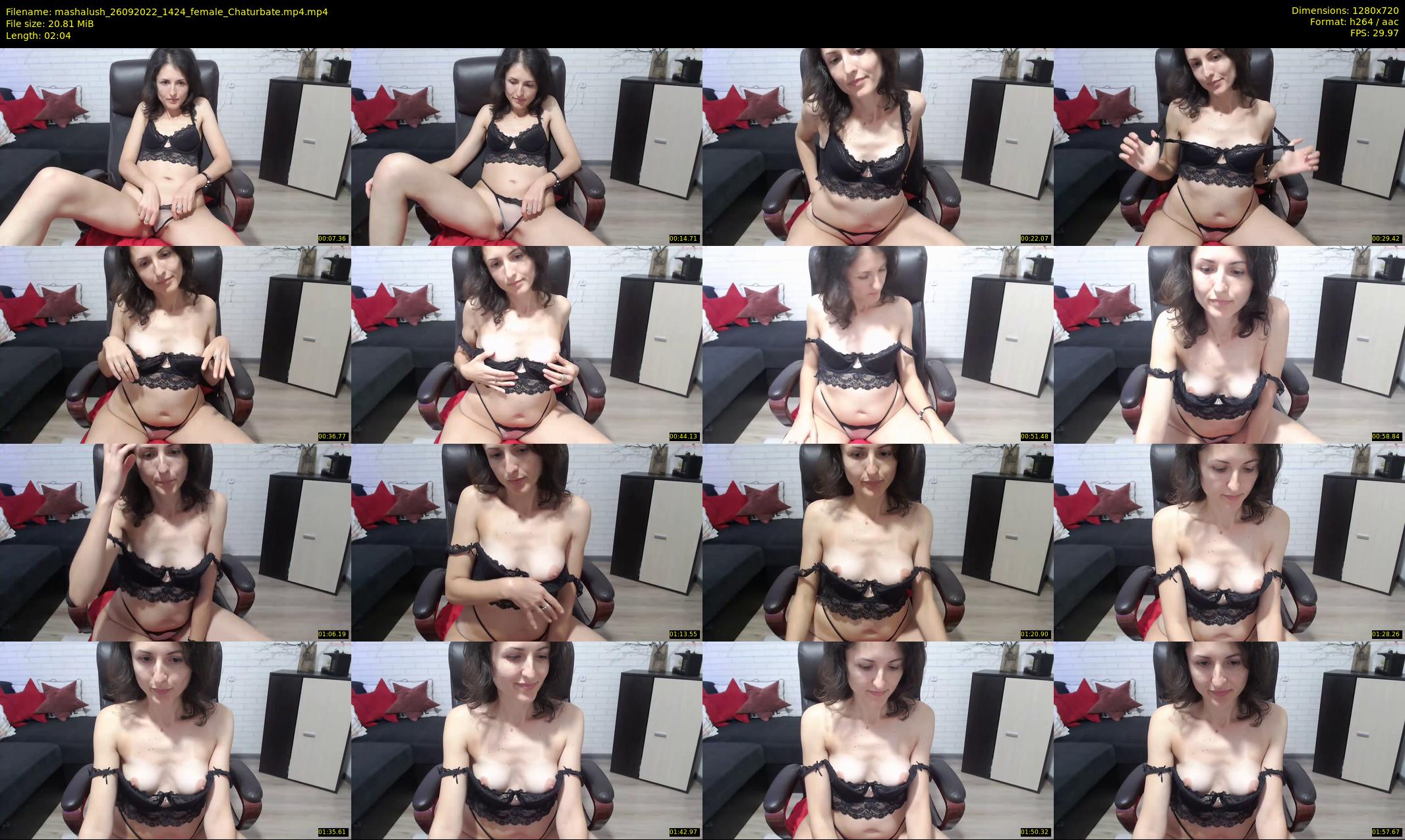 mashalush — 3 minute Chaturbate female cam show recording, 720p, Sep 26, 2022