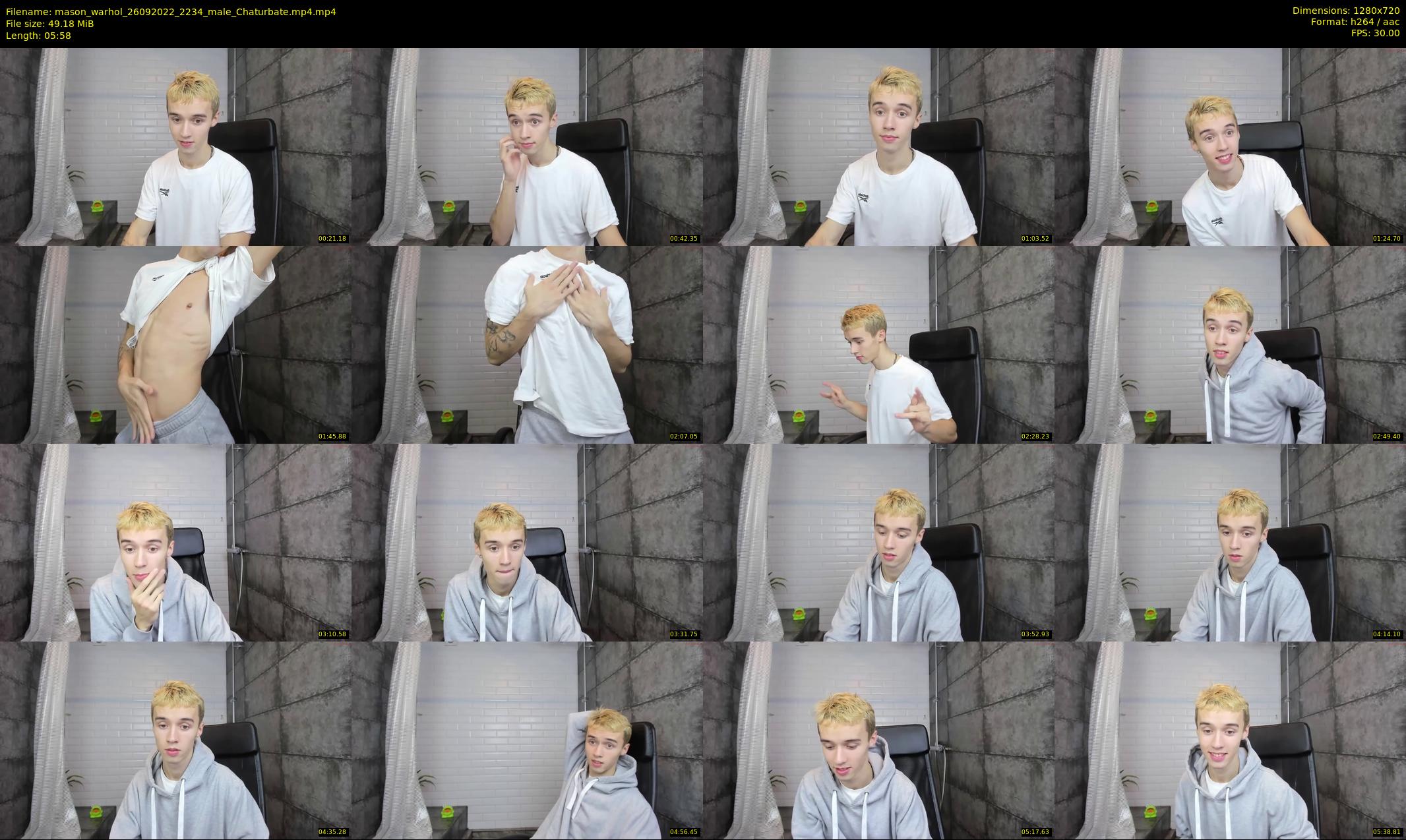 mason_warhol — 6 minute Chaturbate male cam show recording, 720p, Sep 26, 2022