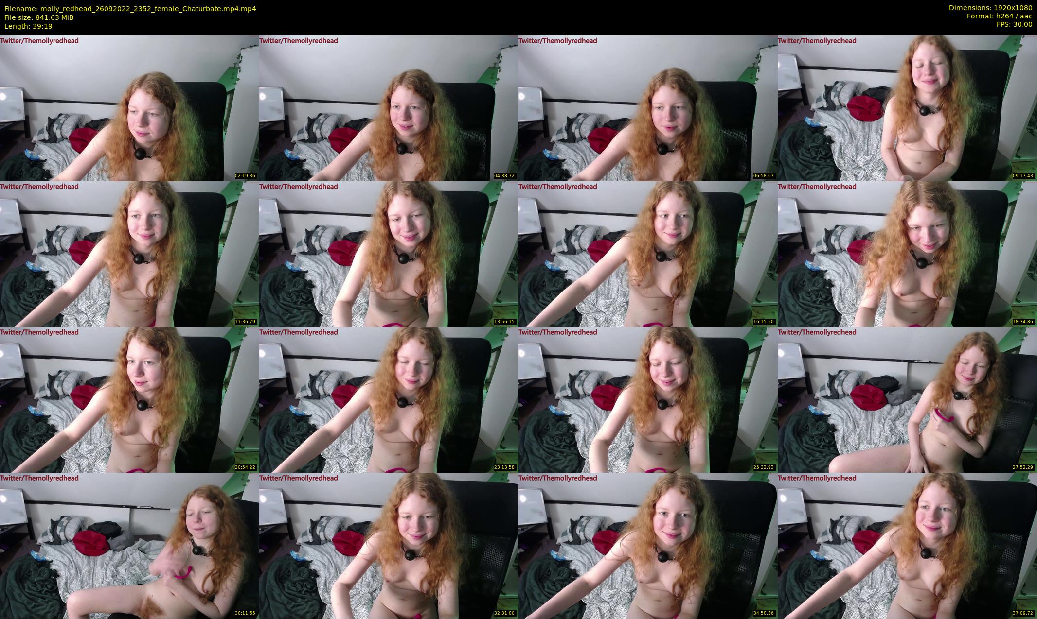 molly_redhead — 40 minute Chaturbate female cam show recording, 1080p, Sep 26, 2022