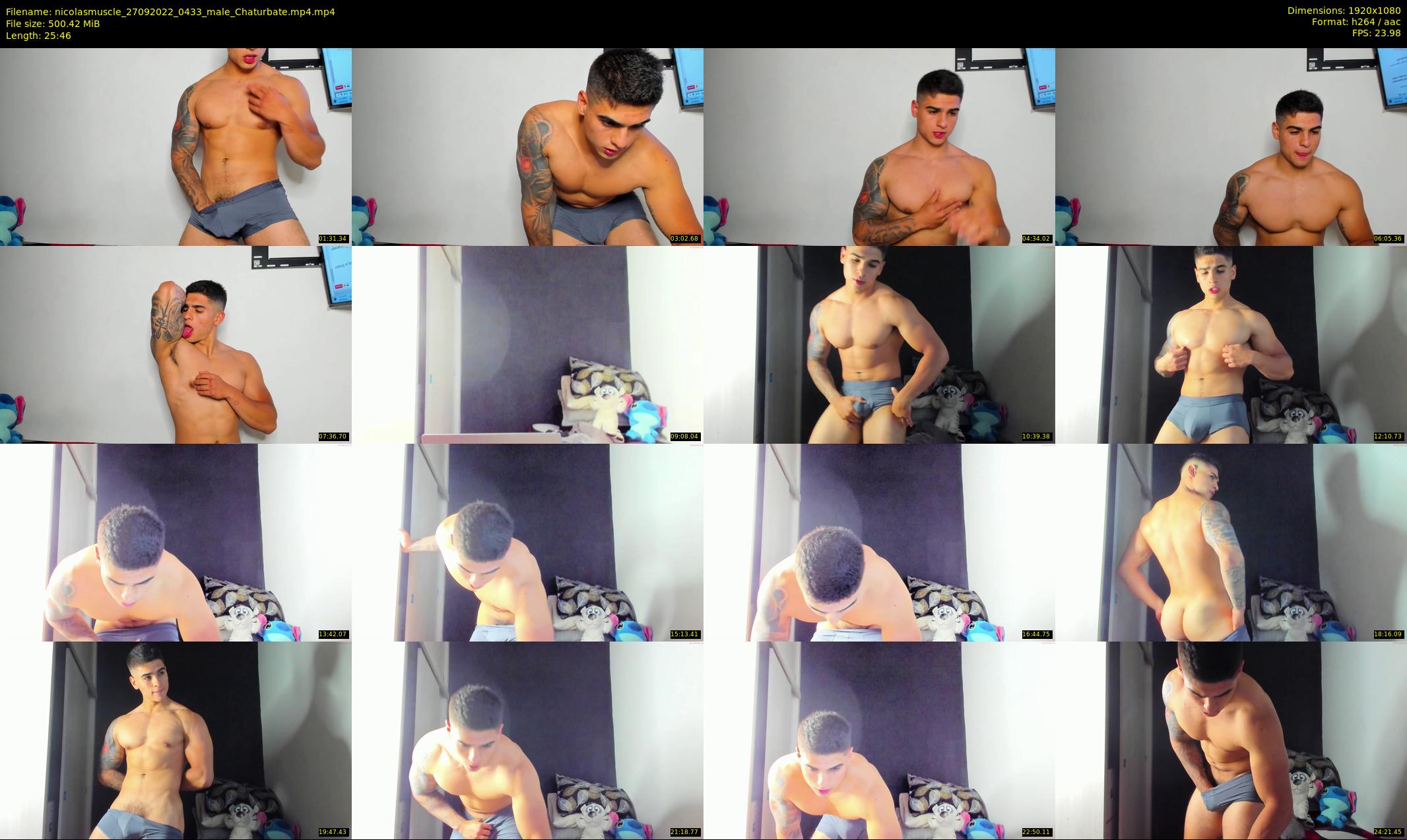 nicolasmuscle — 26 minute Chaturbate male cam show recording, 1080p, Sep 27, 2022