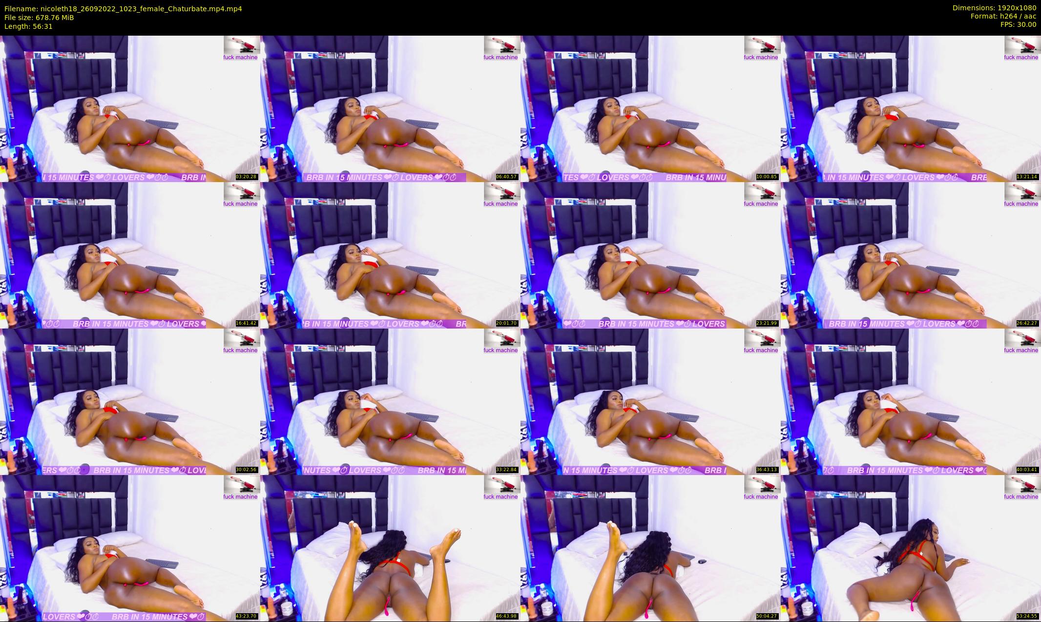 nicoleth18 — 57 minute Chaturbate female cam show recording, 1080p, Sep 26, 2022