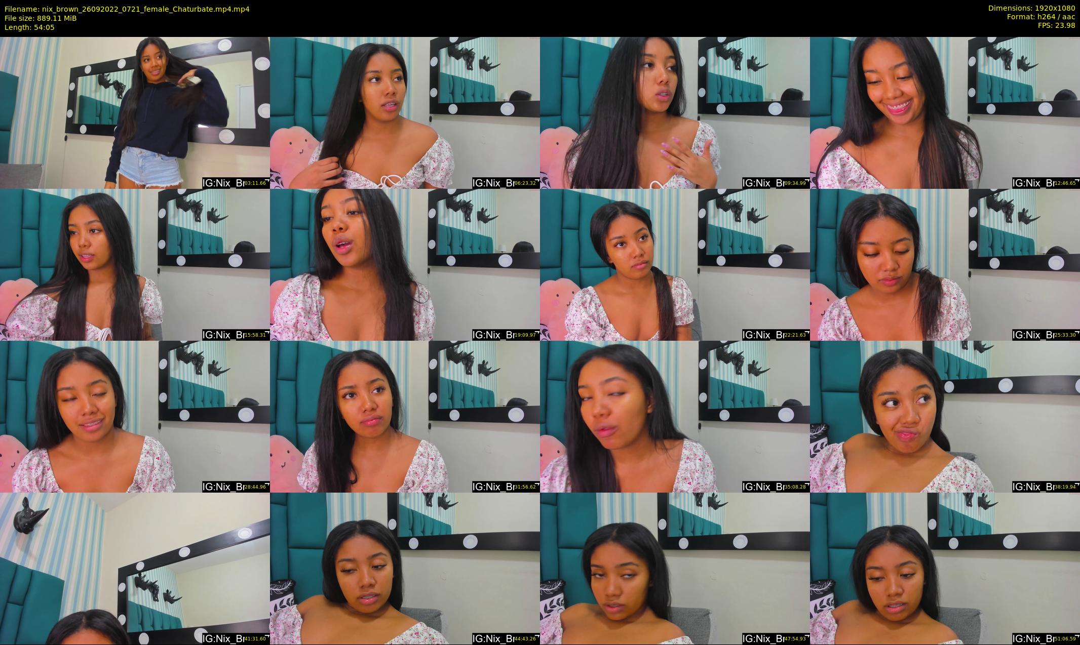 nix_brown — 55 minute Chaturbate female cam show recording, 1080p, Sep 26, 2022
