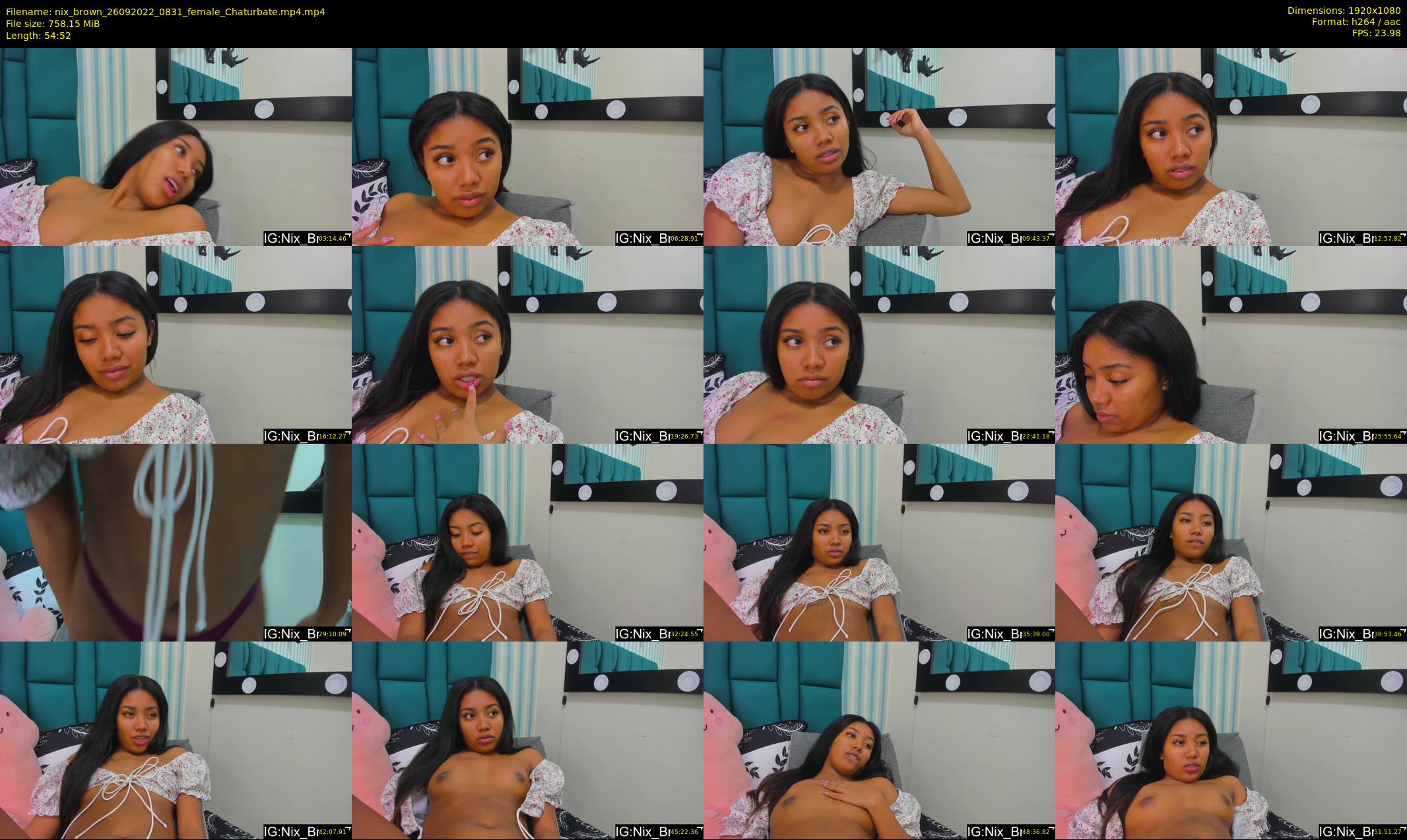 nix_brown — 55 minute Chaturbate female cam show recording, 1080p, Sep 26, 2022