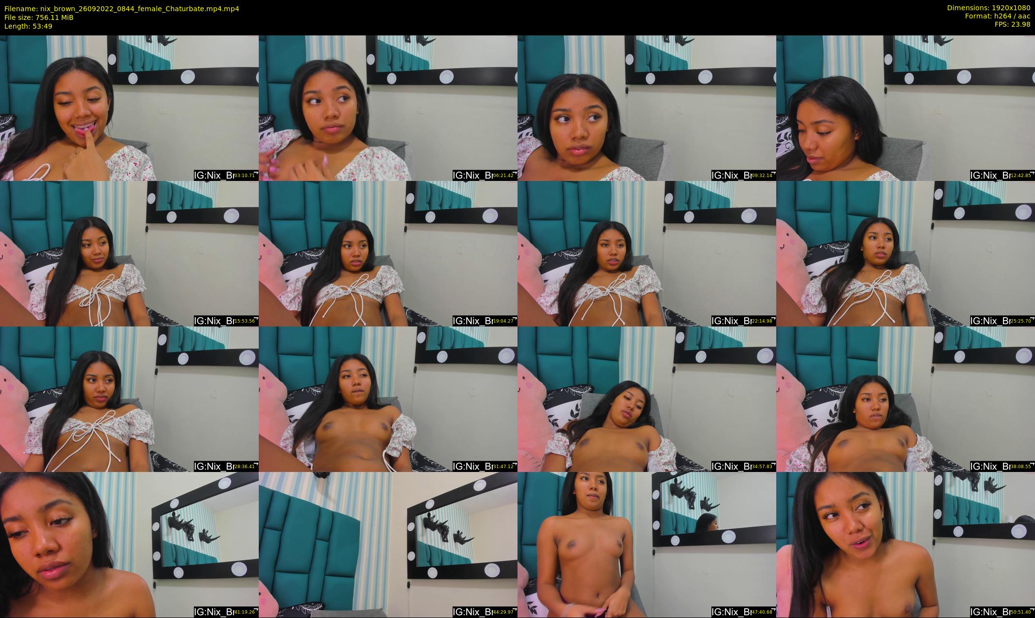 nix_brown — 54 minute Chaturbate female cam show recording, 1080p, Sep 26, 2022