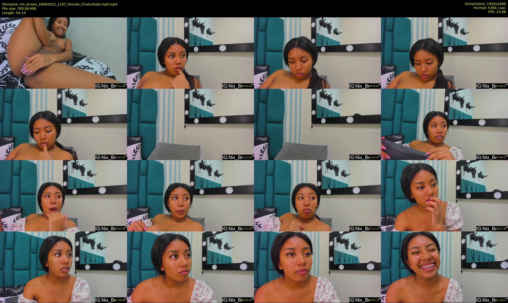 nix_brown — 55 minute Chaturbate female cam show recording, 1080p, Sep 26, 2022