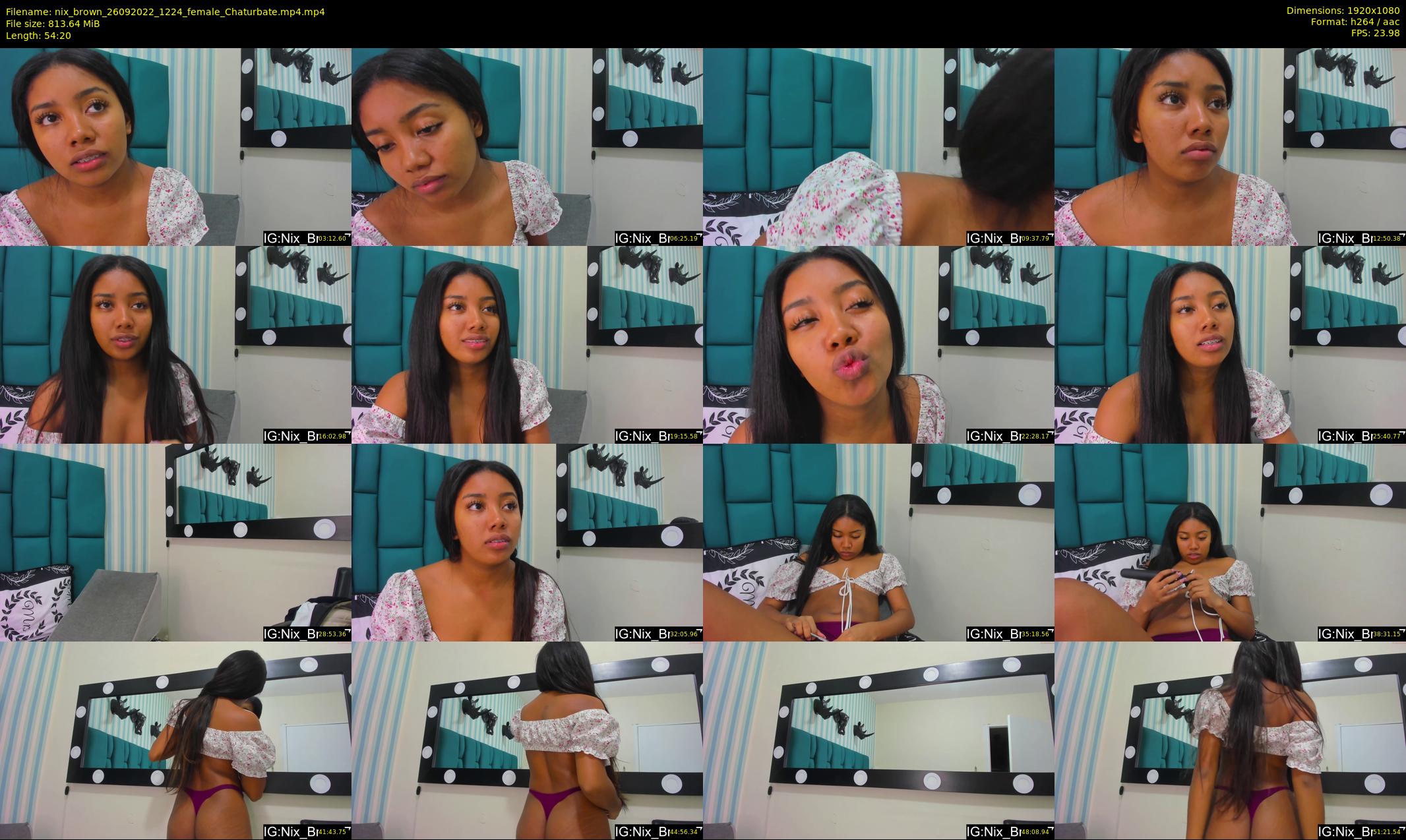 nix_brown — 55 minute Chaturbate female cam show recording, 1080p, Sep 26, 2022