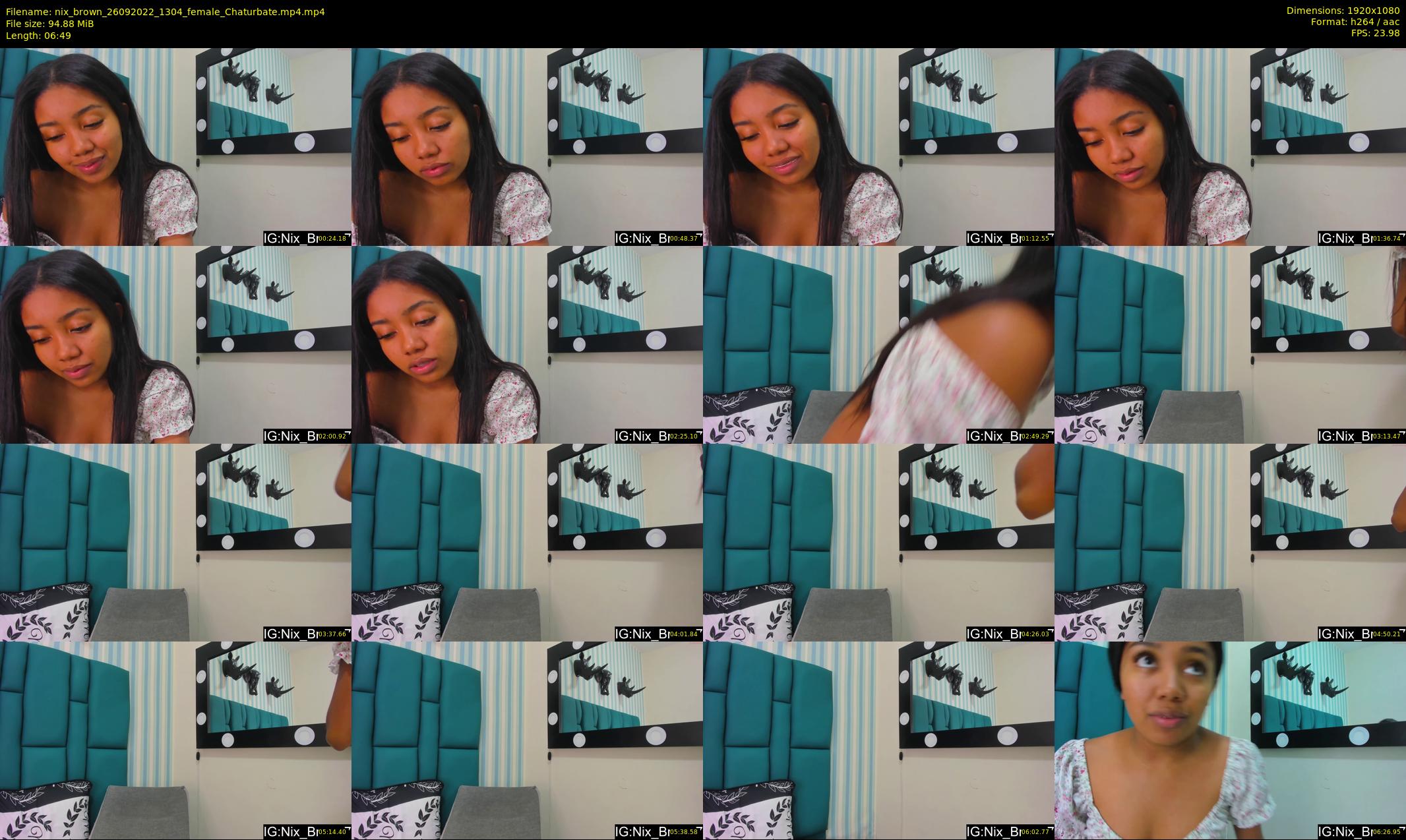 nix_brown — 7 minute Chaturbate female cam show recording, 1080p, Sep 26, 2022