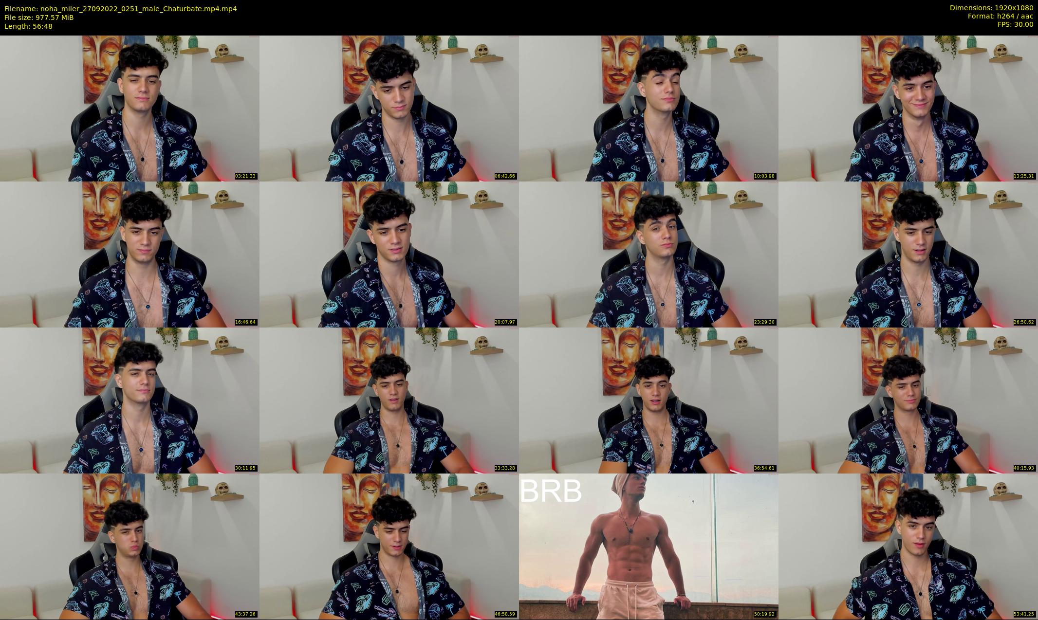 noha_miler — 57 minute Chaturbate male cam show recording, 1080p, Sep 27, 2022