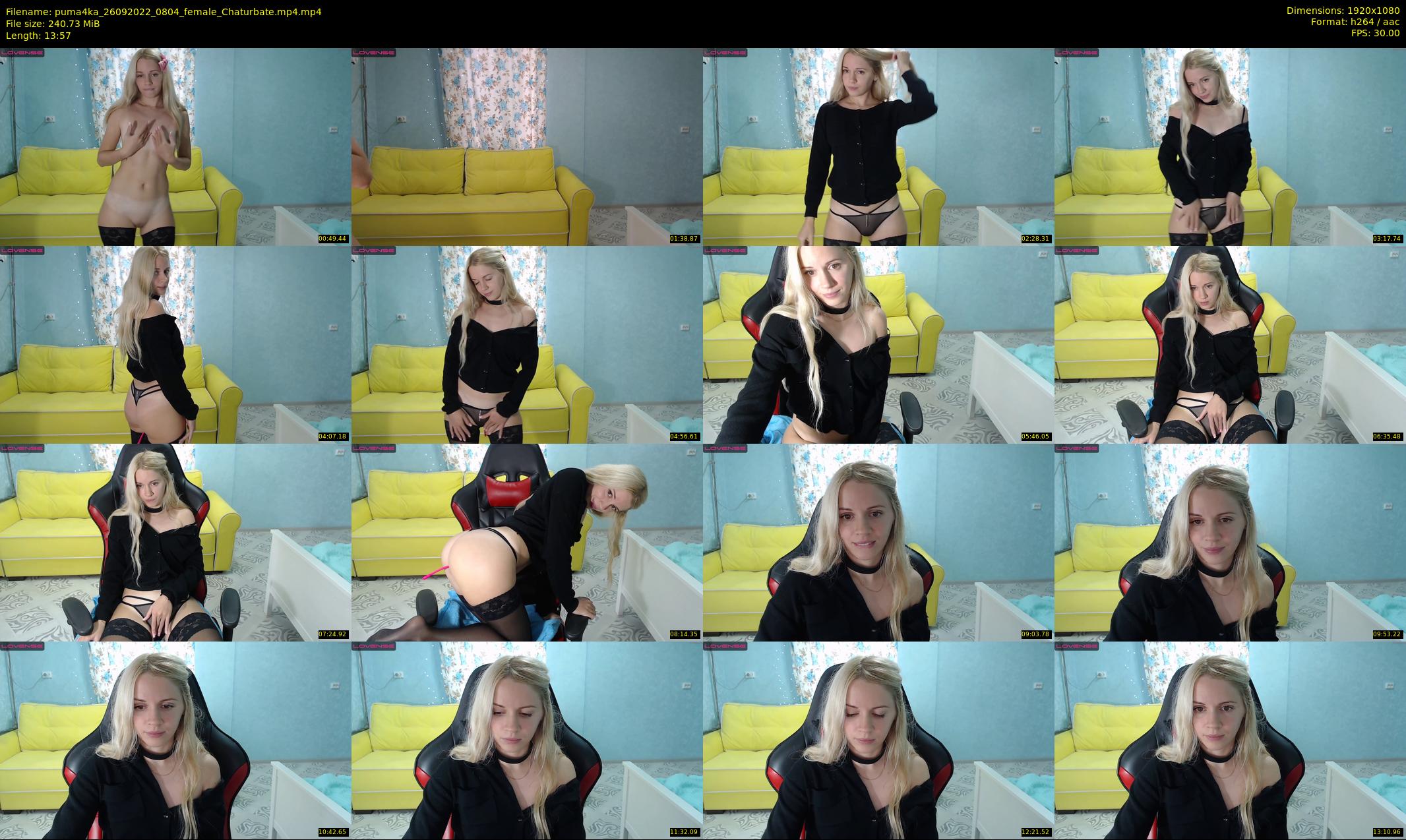 puma4ka — 14 minute Chaturbate female cam show recording, 1080p, Sep 26, 2022