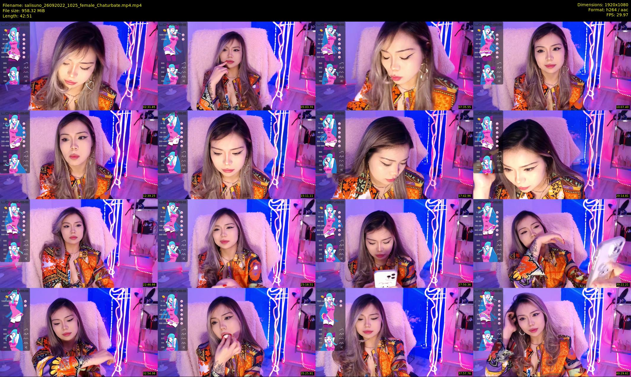 salisuno — 43 minute Chaturbate female cam show recording, 1080p, Sep 26, 2022