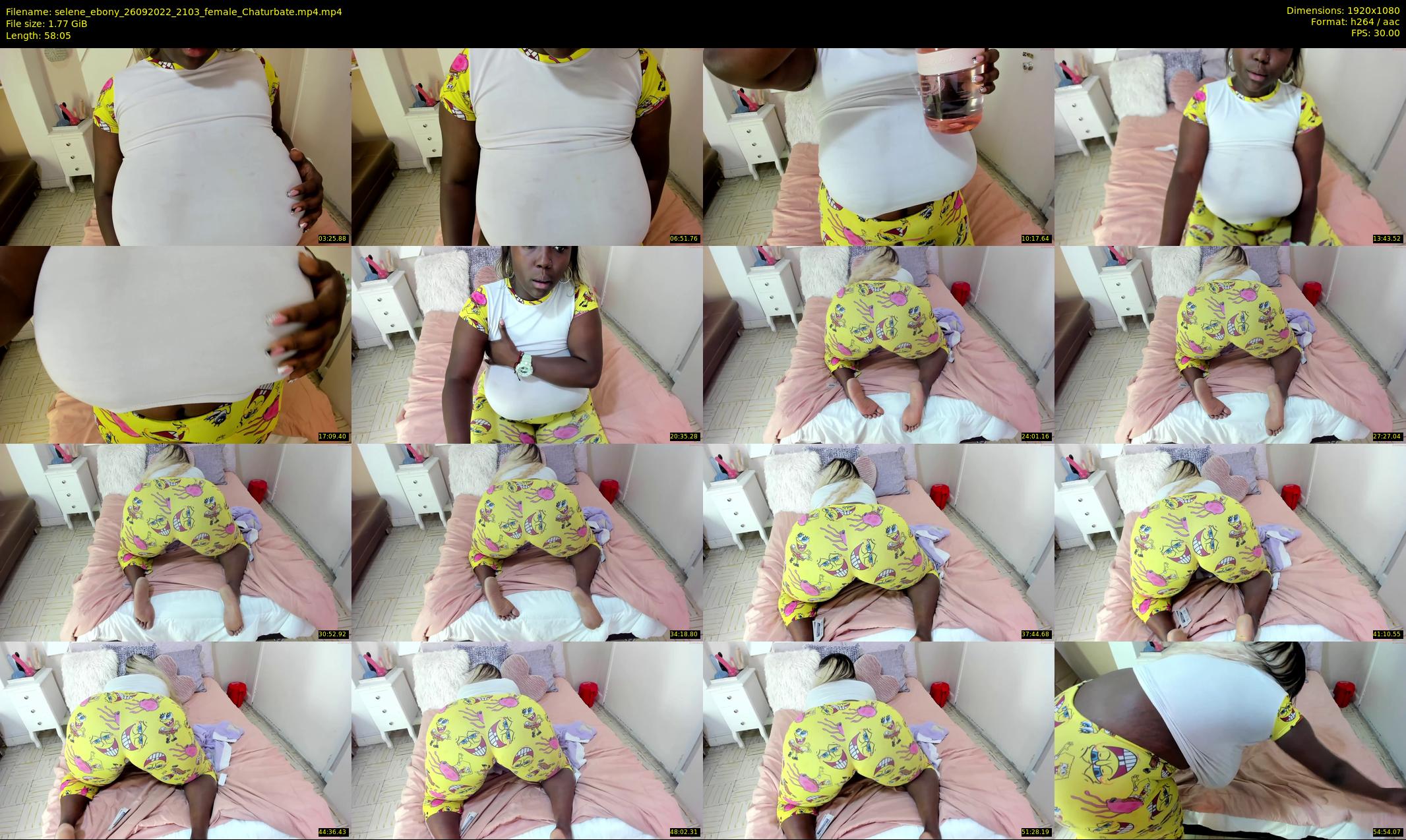 selene_ebony — 59 minute Chaturbate female cam show recording, 1080p, Sep 26, 2022