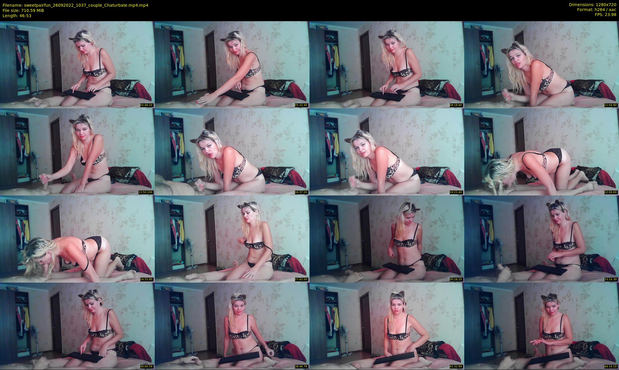 sweetpairfun — 47 minute Chaturbate couple cam show recording, 720p, Sep 26, 2022