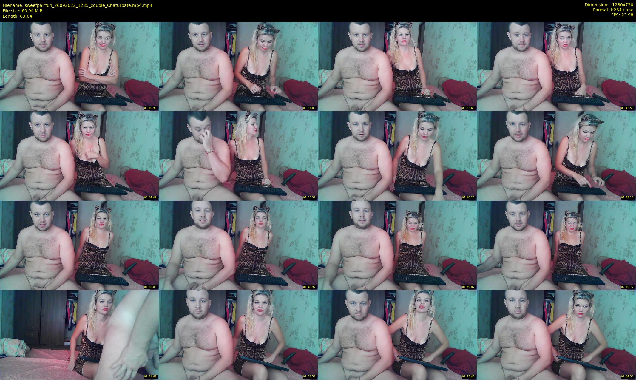 sweetpairfun — 4 minute Chaturbate couple cam show recording, 720p, Sep 26, 2022