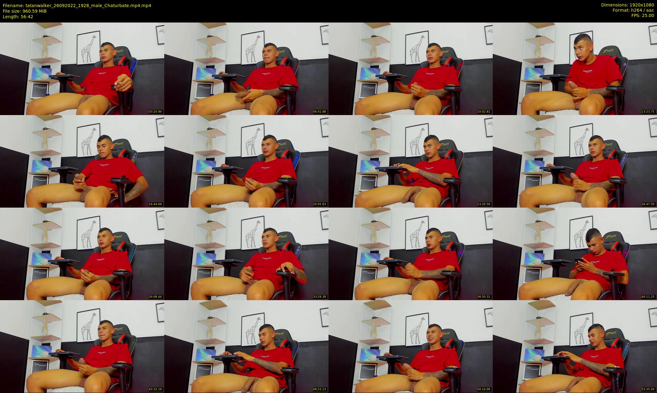 tatanwalker — 57 minute Chaturbate male cam show recording, 1080p, Sep 26, 2022
