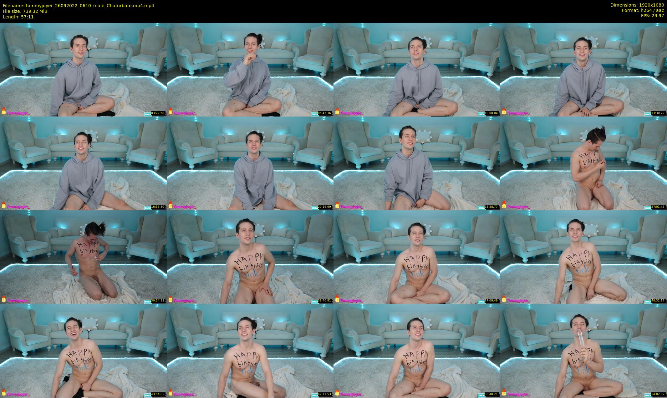 tommyjoyer — 58 minute Chaturbate male cam show recording, 1080p, Sep 26, 2022