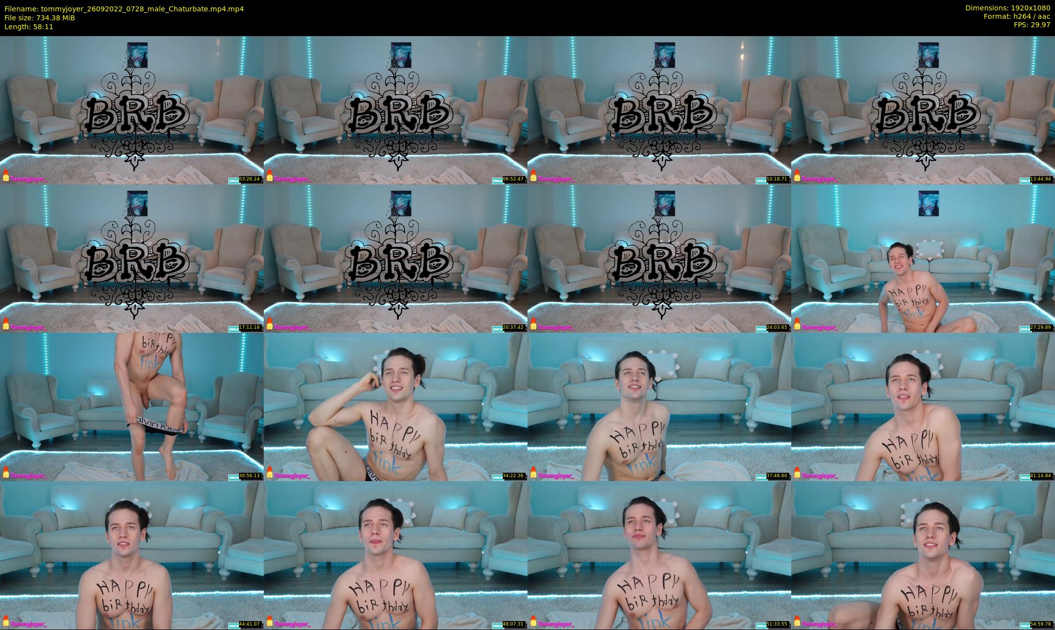 tommyjoyer — 59 minute Chaturbate male cam show recording, 1080p, Sep 26, 2022