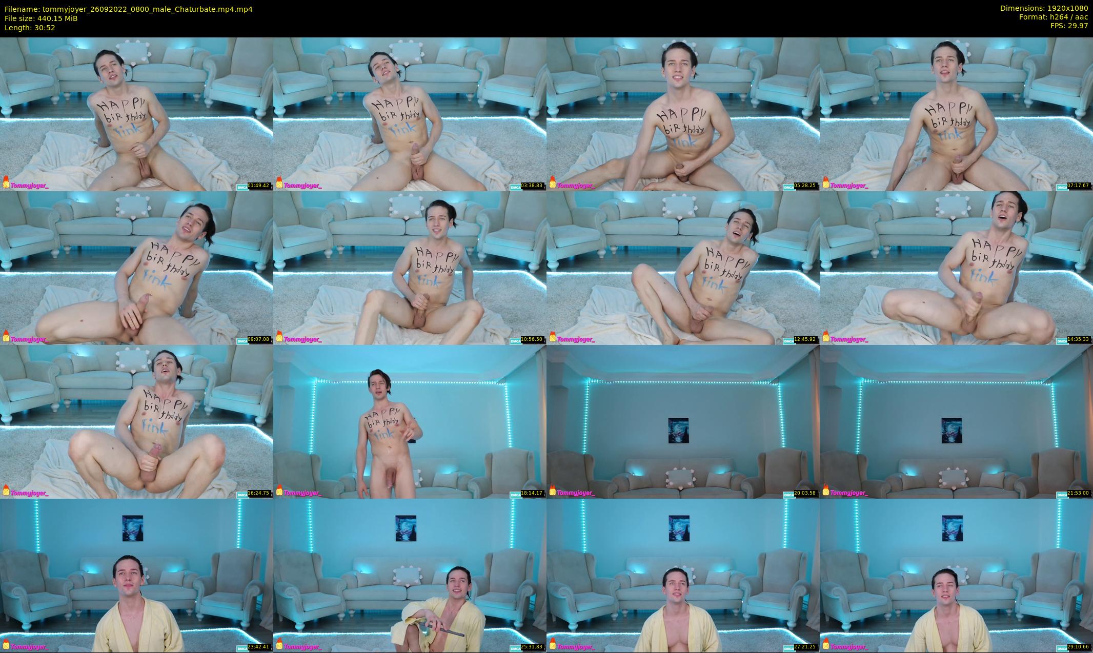 tommyjoyer — 31 minute Chaturbate male cam show recording, 1080p, Sep 26, 2022