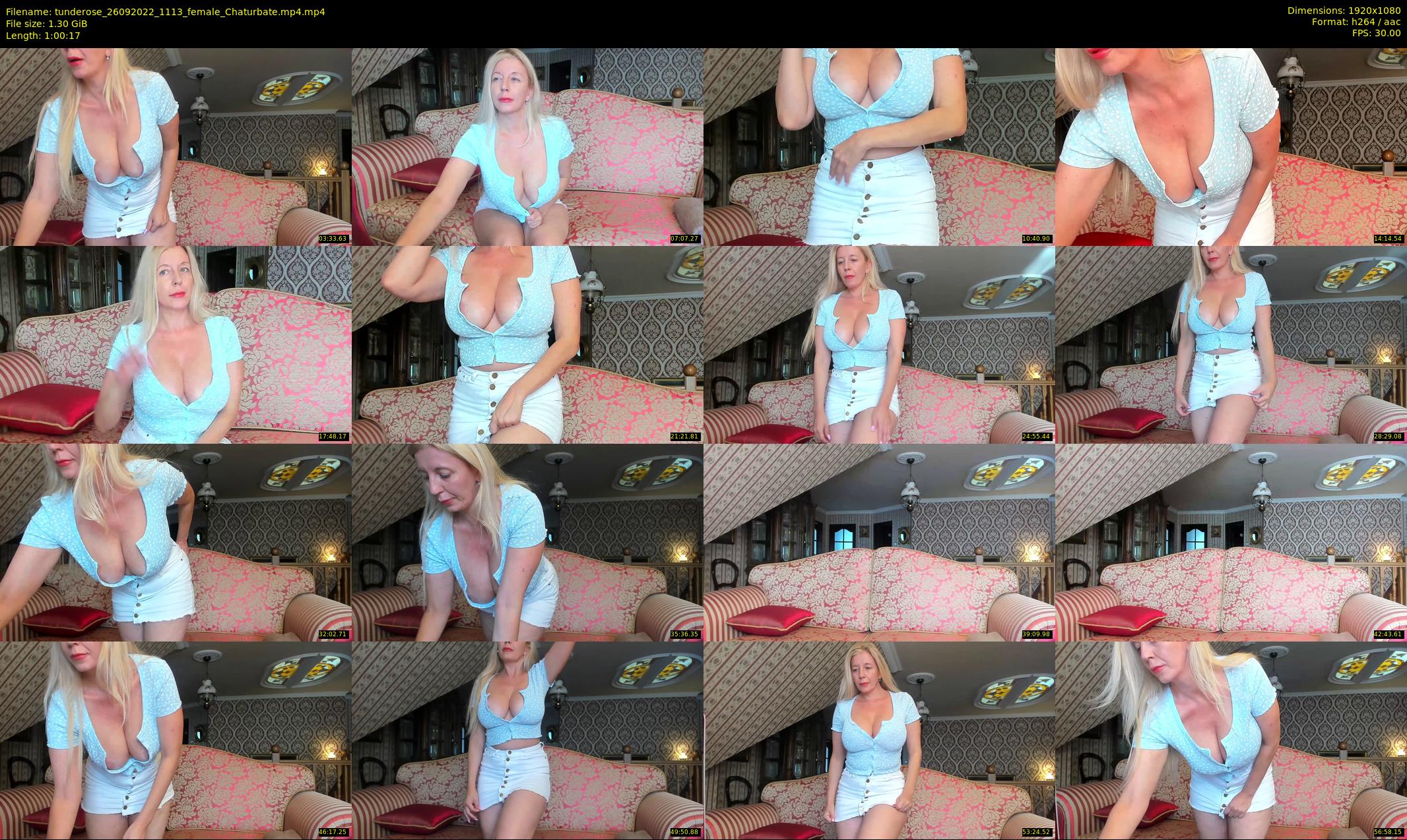 tunderose — 61 minute Chaturbate female cam show recording, 1080p, Sep 26, 2022