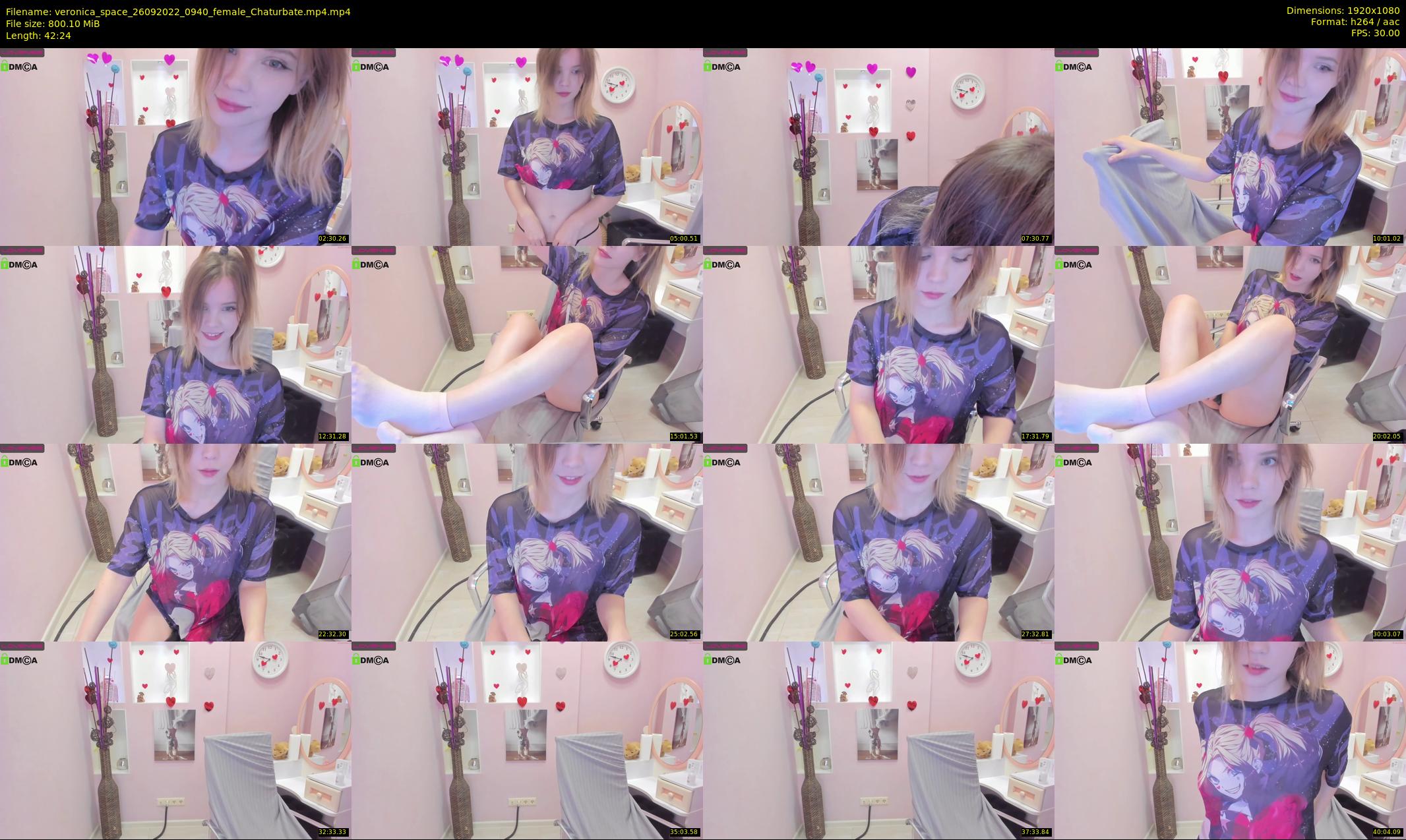 veronica_space — 43 minute Chaturbate female cam show recording, 1080p, Sep 26, 2022