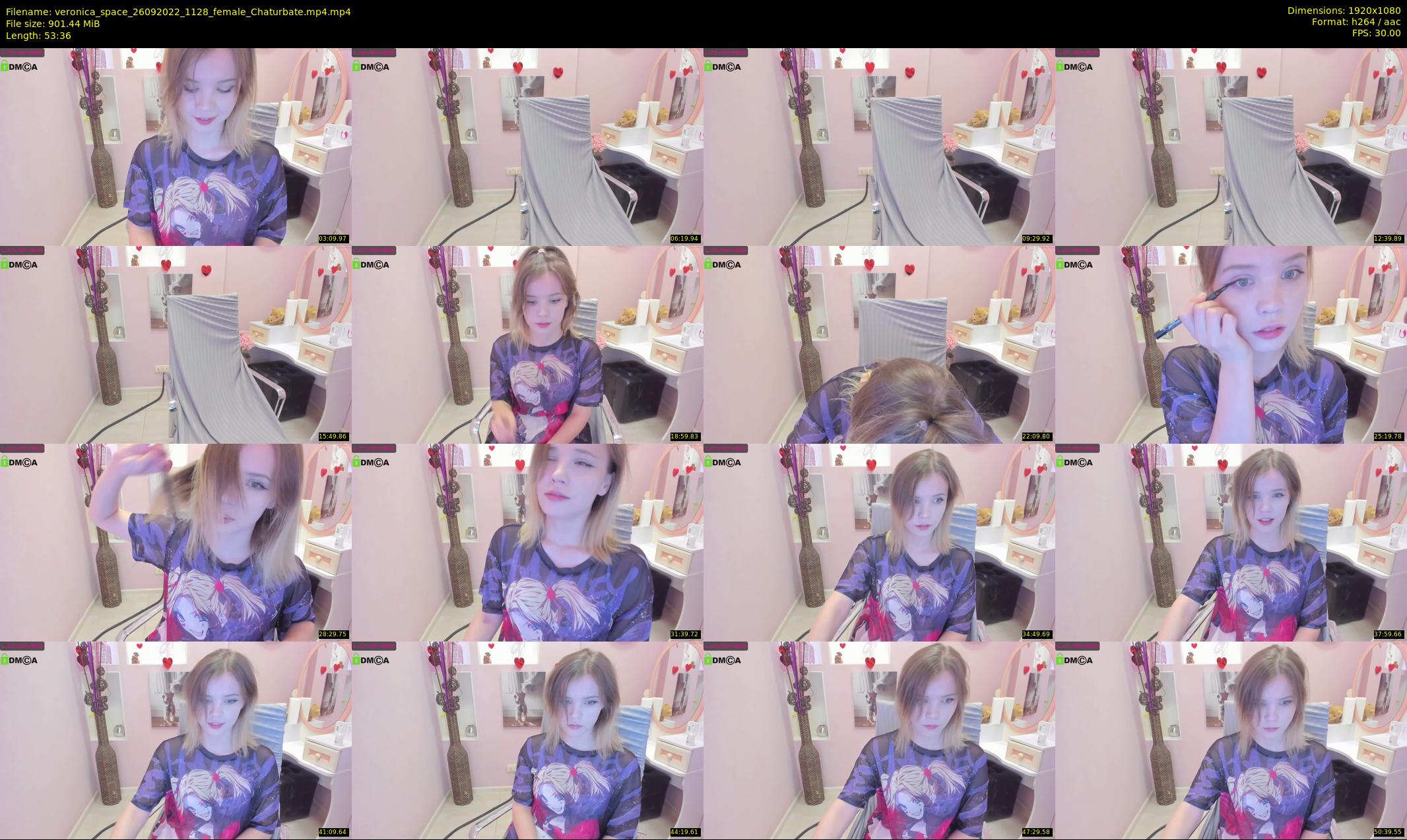 veronica_space — 54 minute Chaturbate female cam show recording, 1080p, Sep 26, 2022