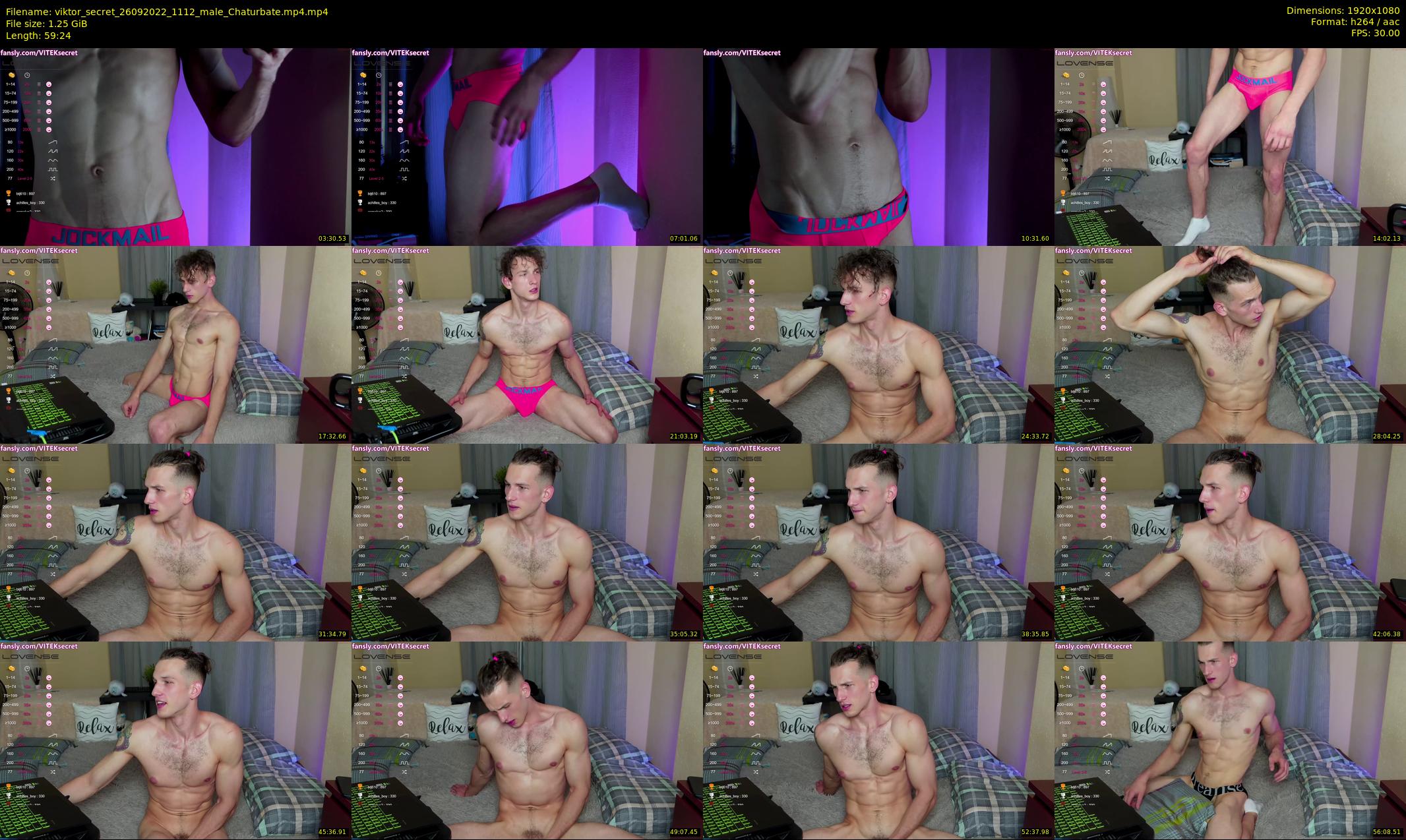 viktor_secret — 60 minute Chaturbate male cam show recording, 1080p, Sep 26, 2022