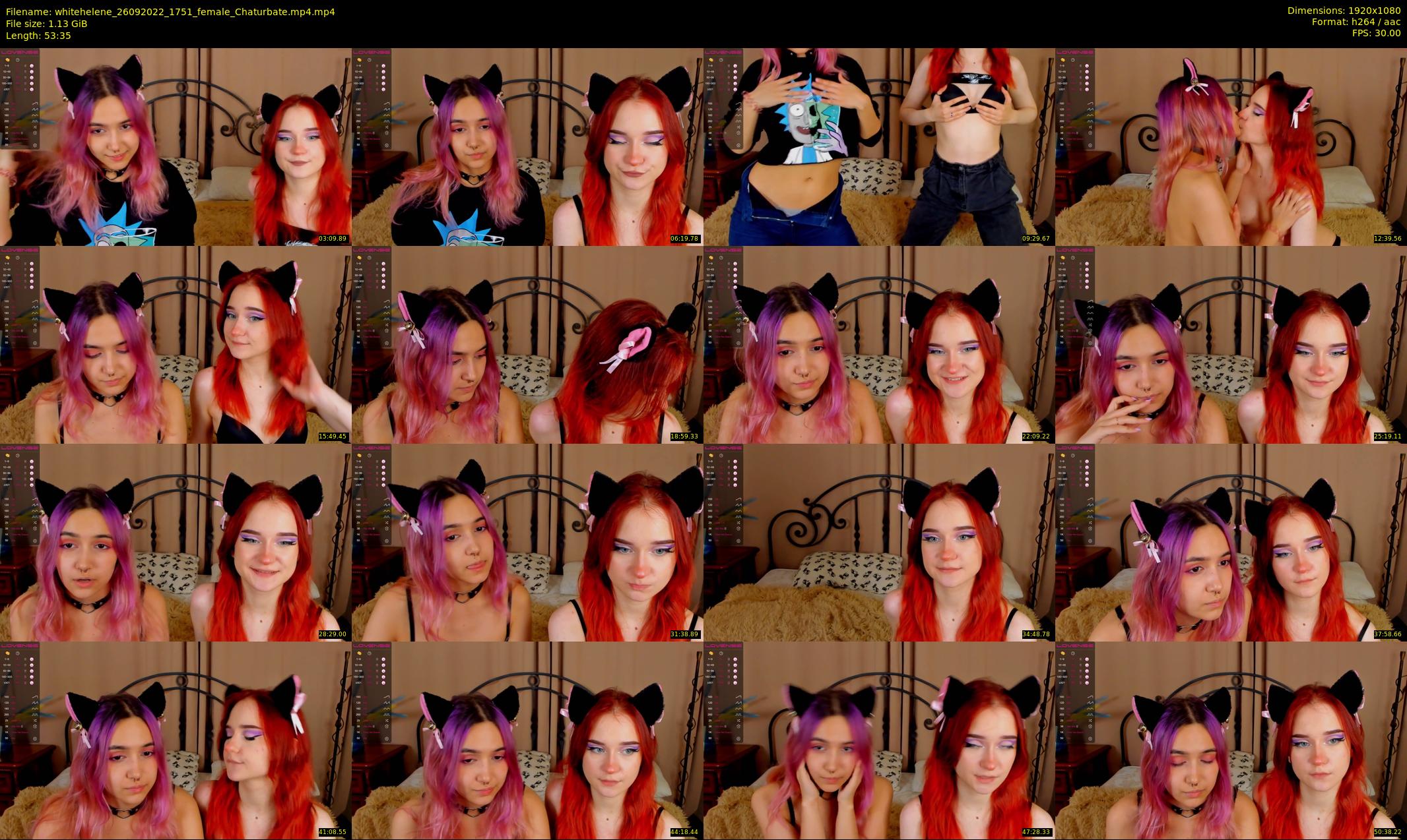 whitehelene — 54 minute Chaturbate female cam show recording, 1080p, Sep 26, 2022