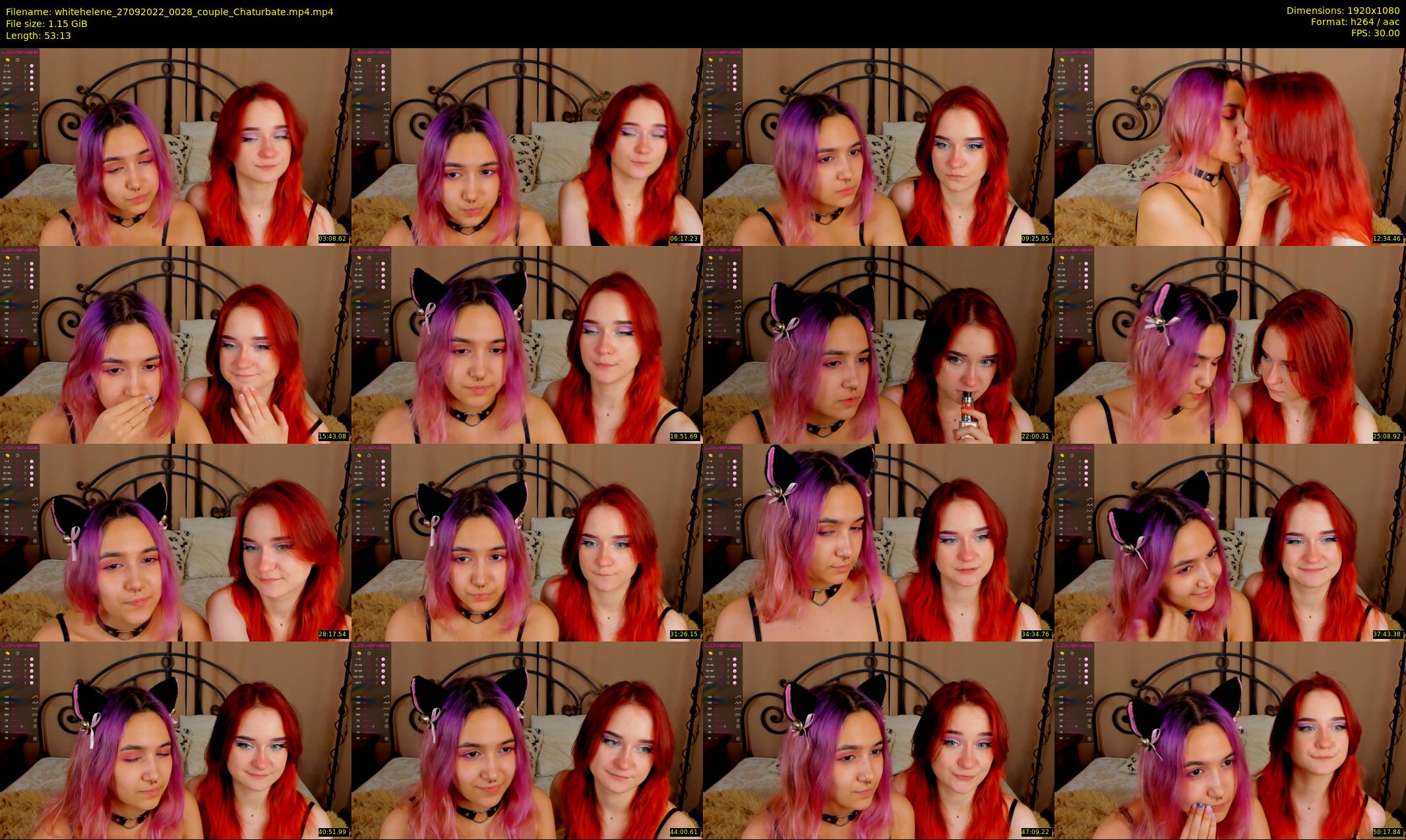 whitehelene — 54 minute Chaturbate female cam show recording, 1080p, Sep 27, 2022