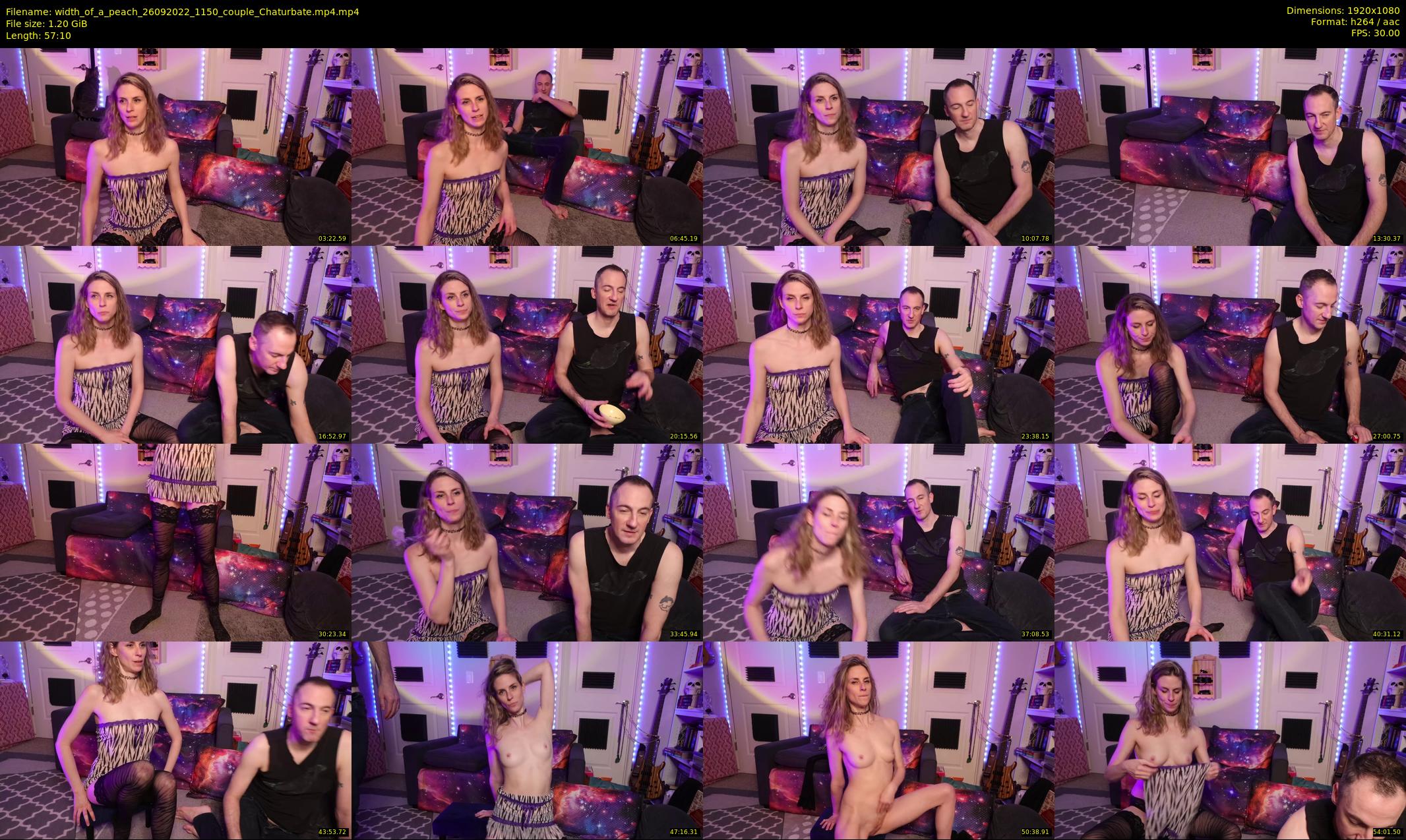 width_of_a_peach — 58 minute Chaturbate couple cam show recording, 1080p, Sep 26, 2022