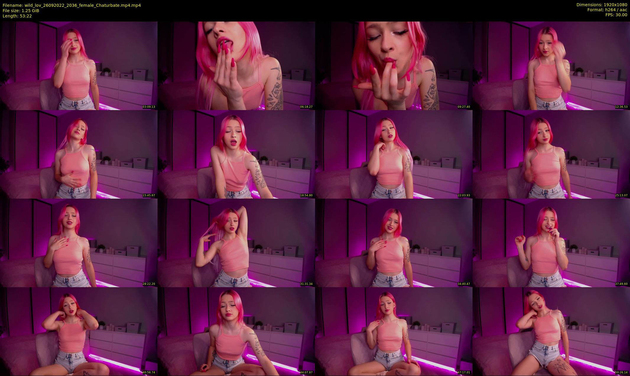 wild_lov — 54 minute Chaturbate female cam show recording, 1080p, Sep 26, 2022