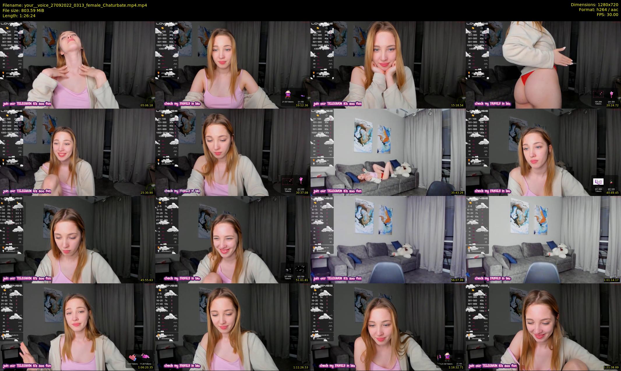 your__voice — 87 minute Chaturbate female cam show recording, 720p, Sep 27, 2022