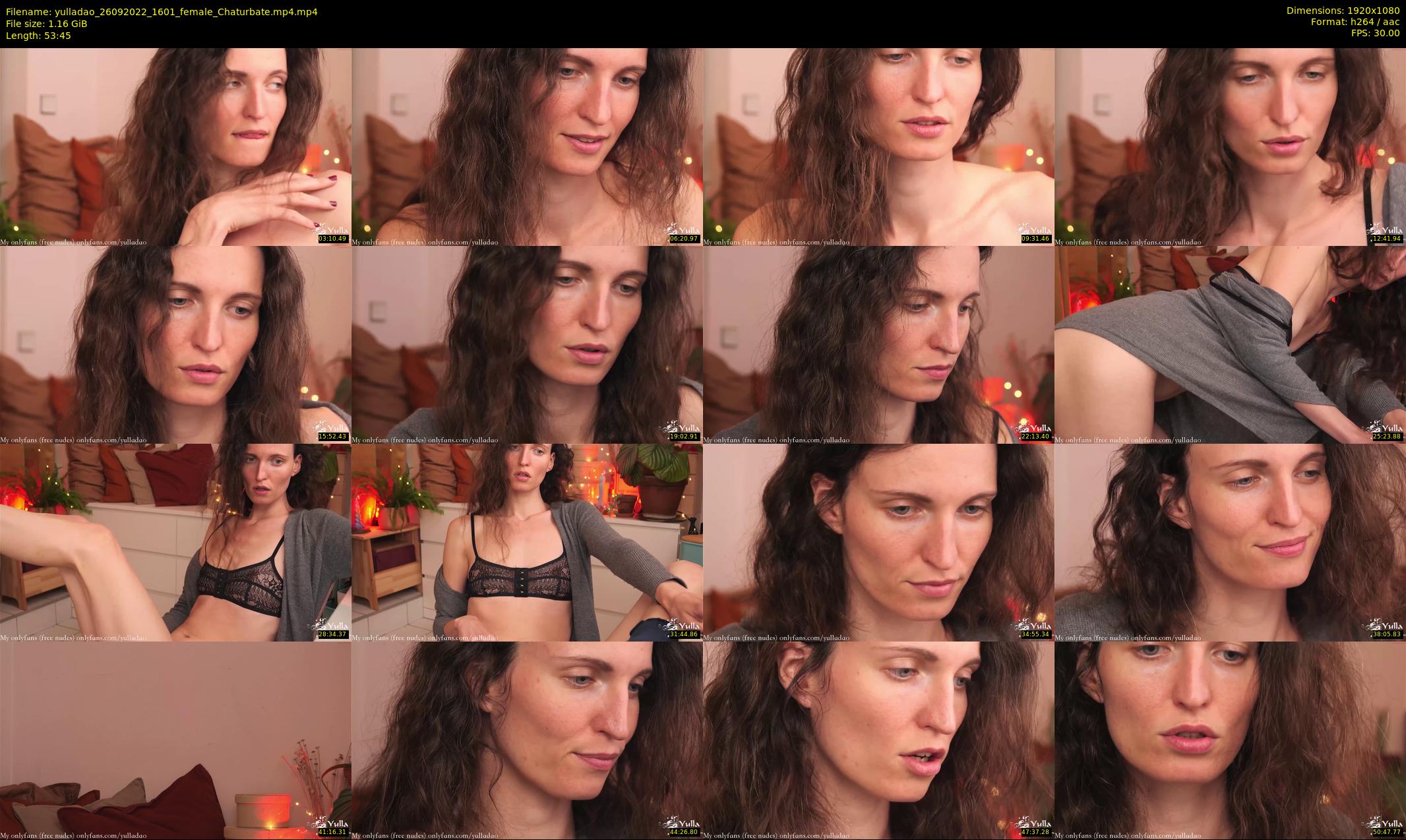 yulladao — 54 minute Chaturbate female cam show recording, 1080p, Sep 26, 2022