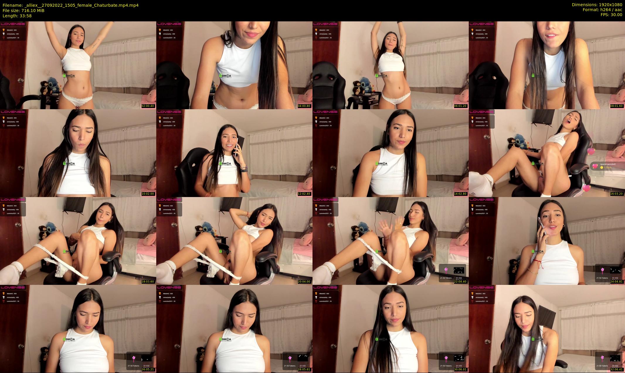 _alliex_ — 34 minute Chaturbate female cam show recording, 1080p, Sep 27, 2022
