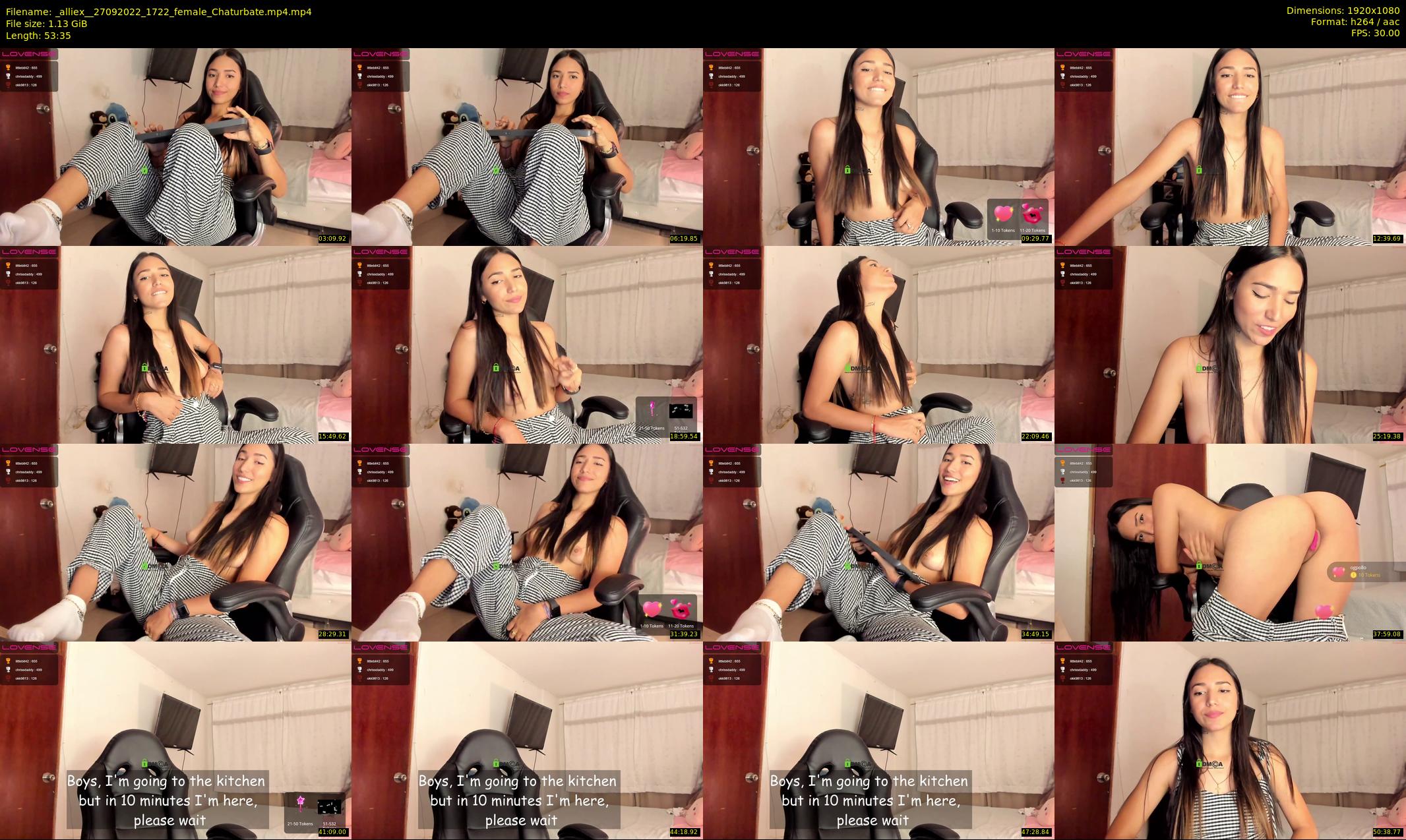_alliex_ — 54 minute Chaturbate female cam show recording, 1080p, Sep 27, 2022