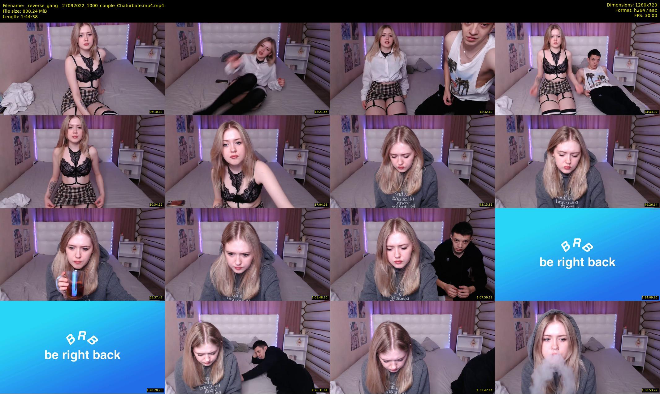 _reverse_gang_ — 105 minute Chaturbate couple cam show recording, 720p, Sep 27, 2022