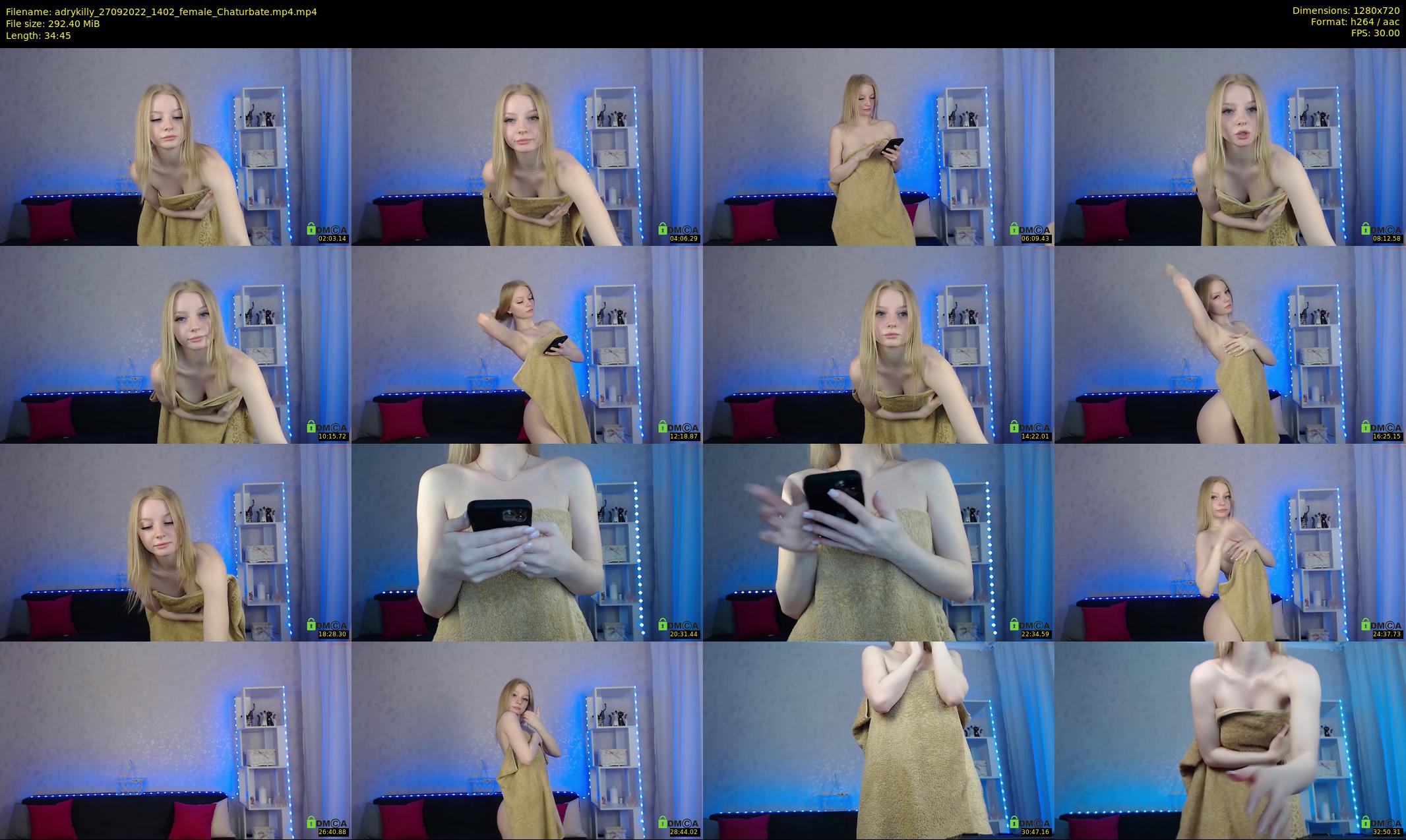 adrykilly — 35 minute Chaturbate female cam show recording, 720p, Sep 27, 2022