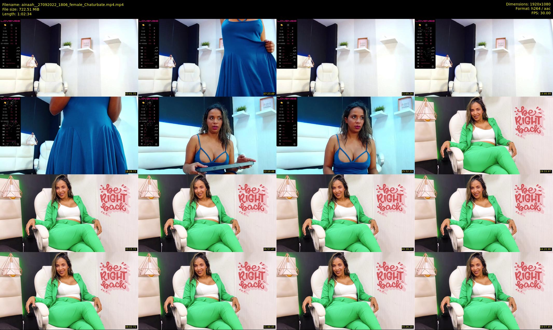 ainaah_ — 63 minute Chaturbate female cam show recording, 1080p, Sep 27, 2022