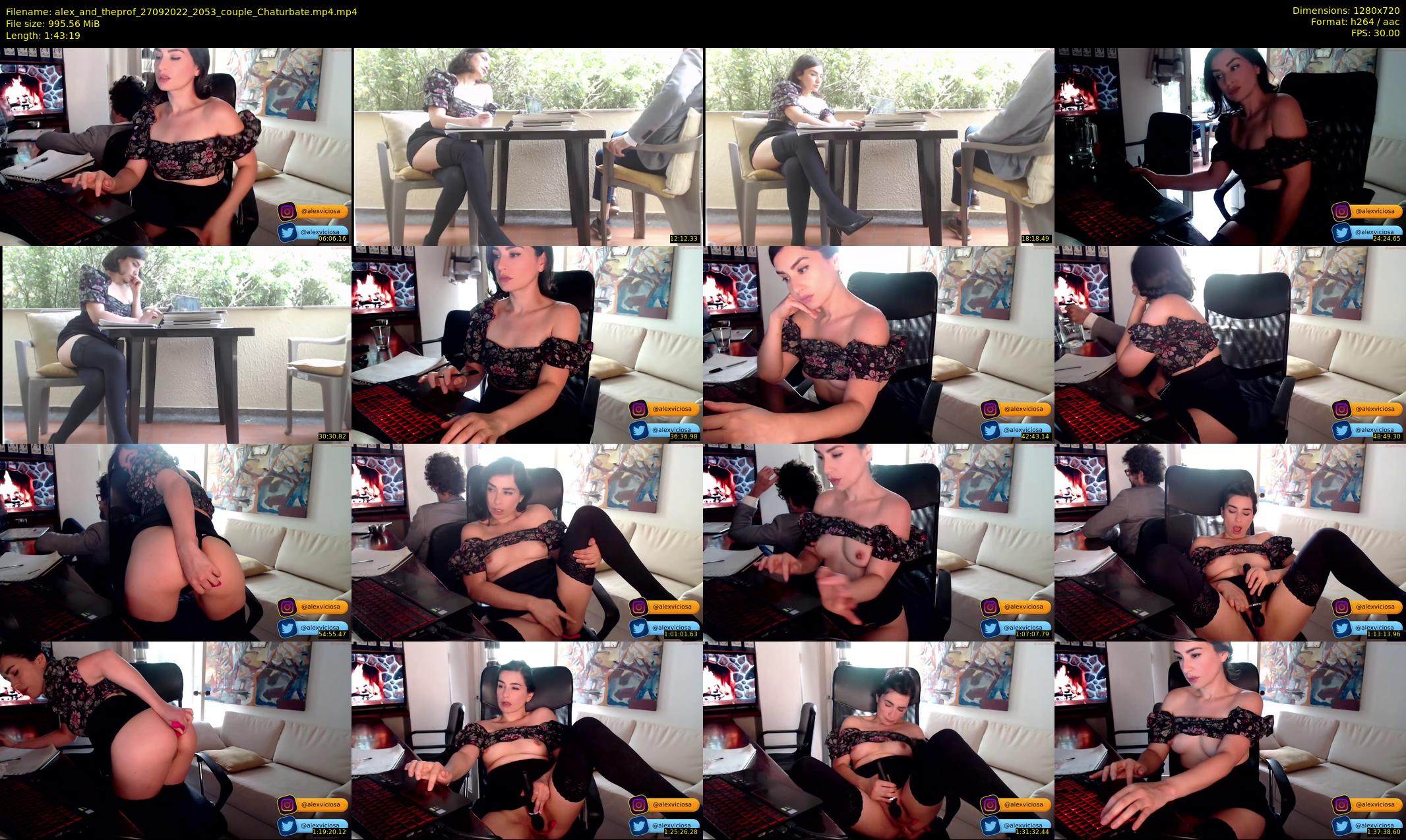 alex_and_theprof — 104 minute Chaturbate couple cam show recording, 720p, Sep 27, 2022