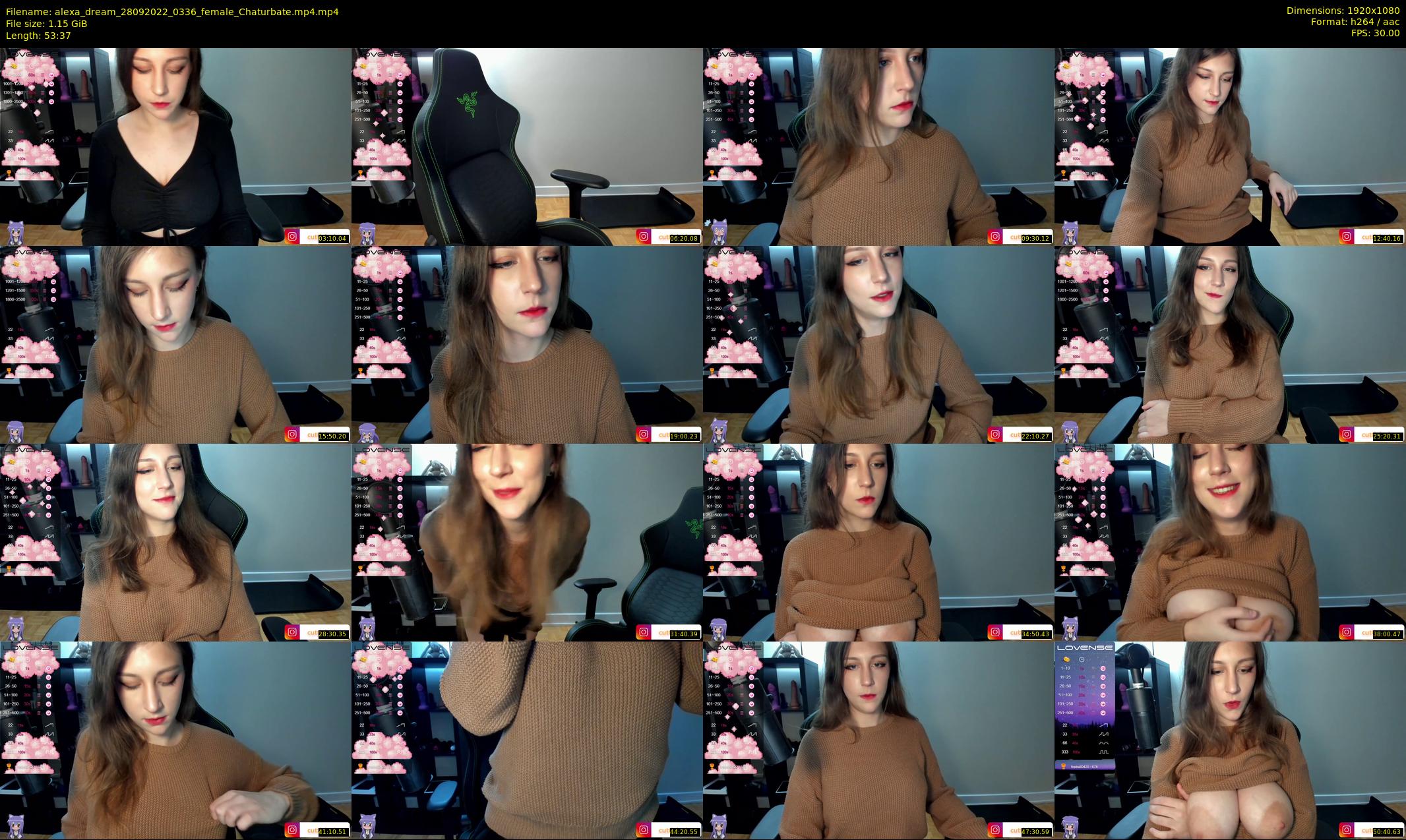 alexa_dream — 54 minute Chaturbate female cam show recording, 1080p, Sep 28, 2022