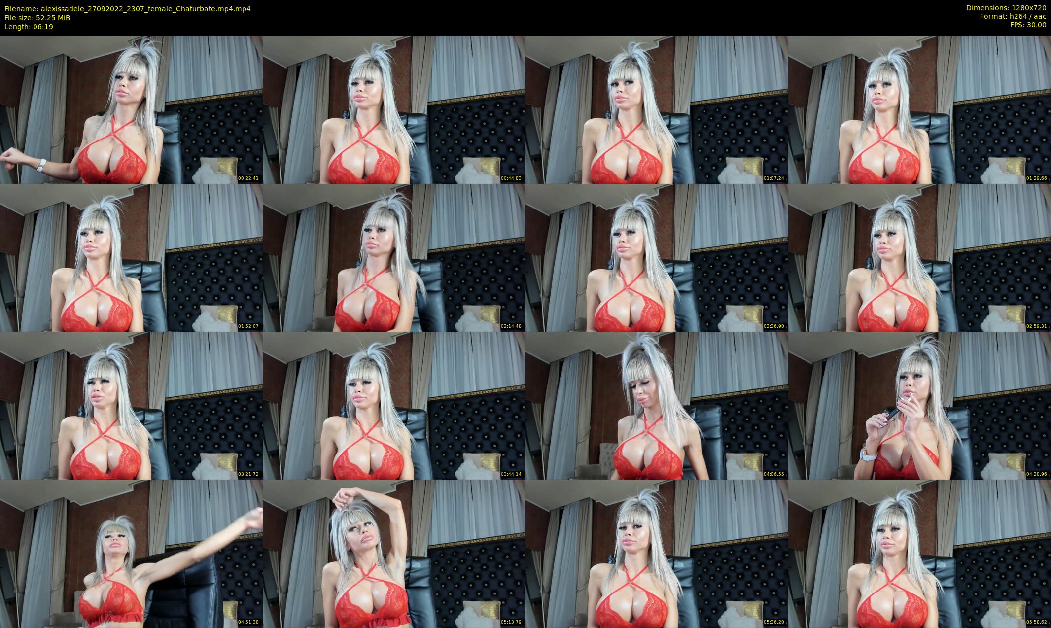 alexissadele — 7 minute Chaturbate female cam show recording, 720p, Sep 27, 2022