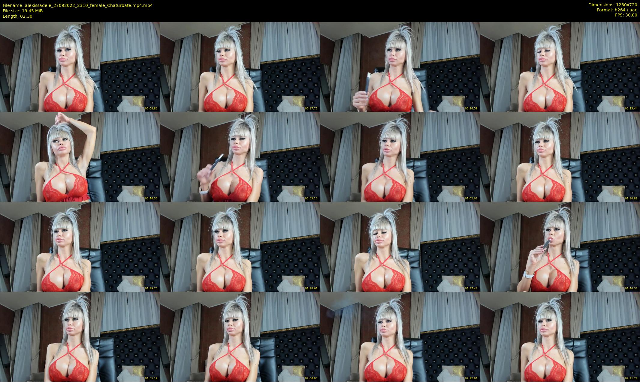 alexissadele — 3 minute Chaturbate female cam show recording, 720p, Sep 27, 2022