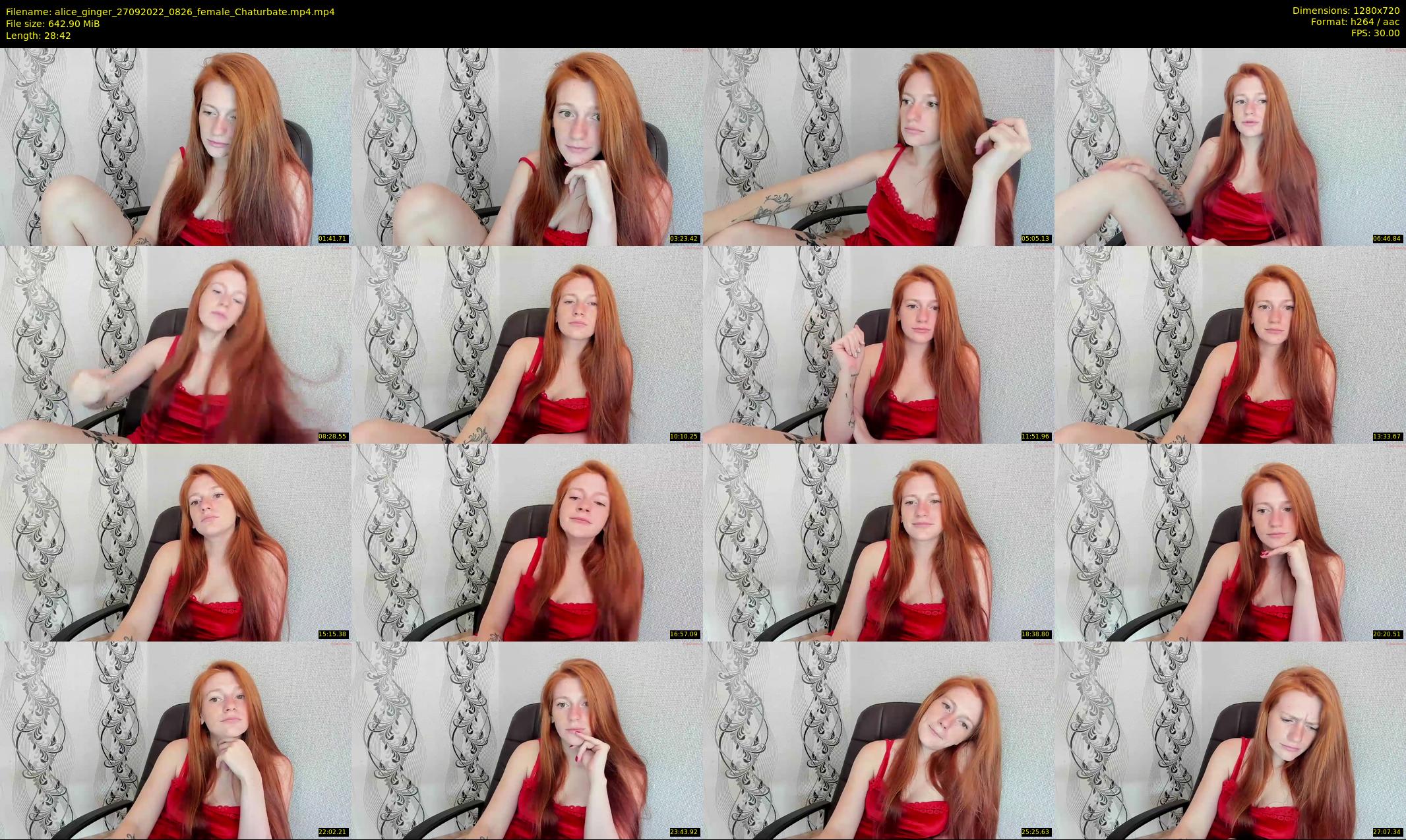 alice_ginger — 29 minute Chaturbate female cam show recording, 720p, Sep 27, 2022