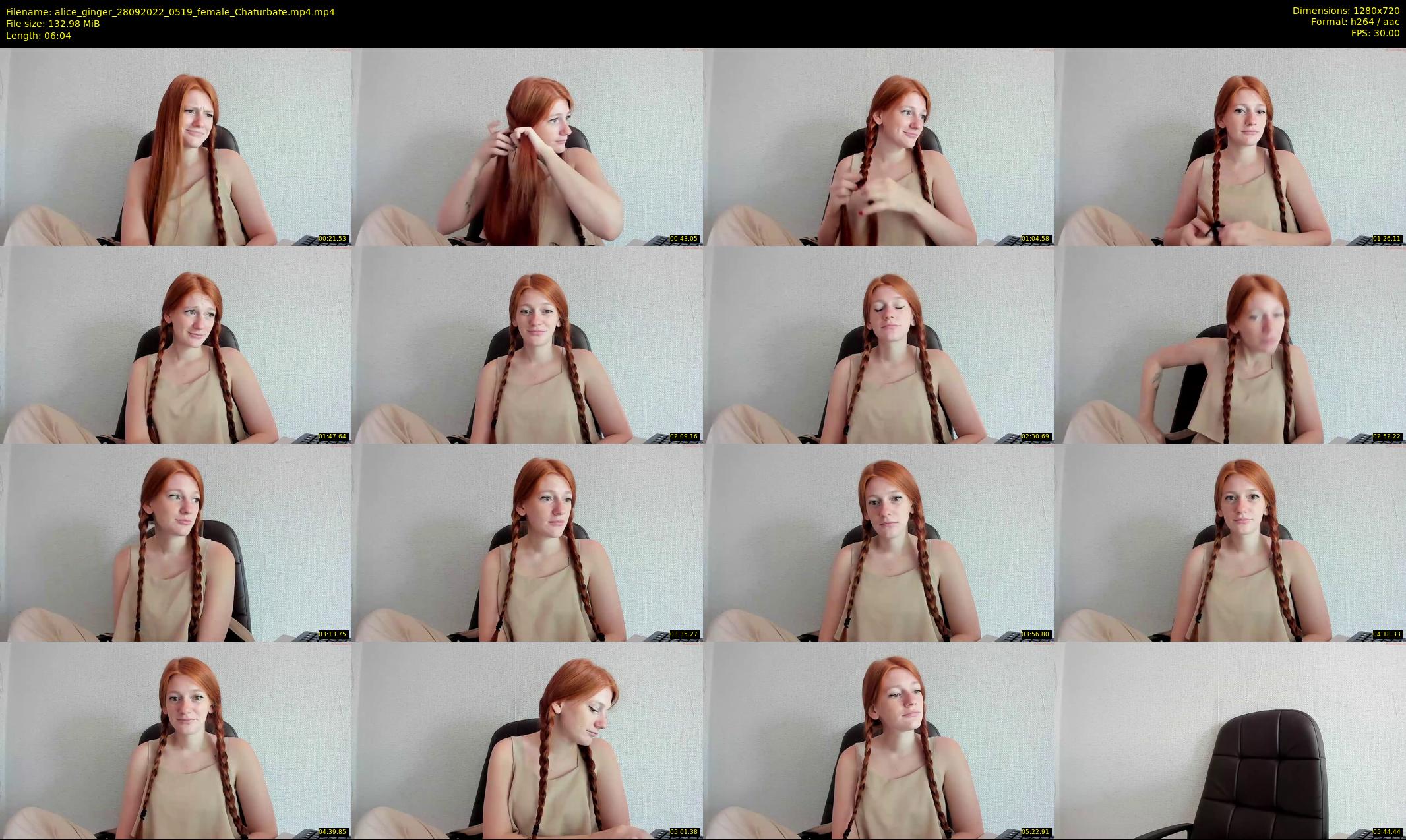 alice_ginger — 7 minute Chaturbate female cam show recording, 720p, Sep 28, 2022